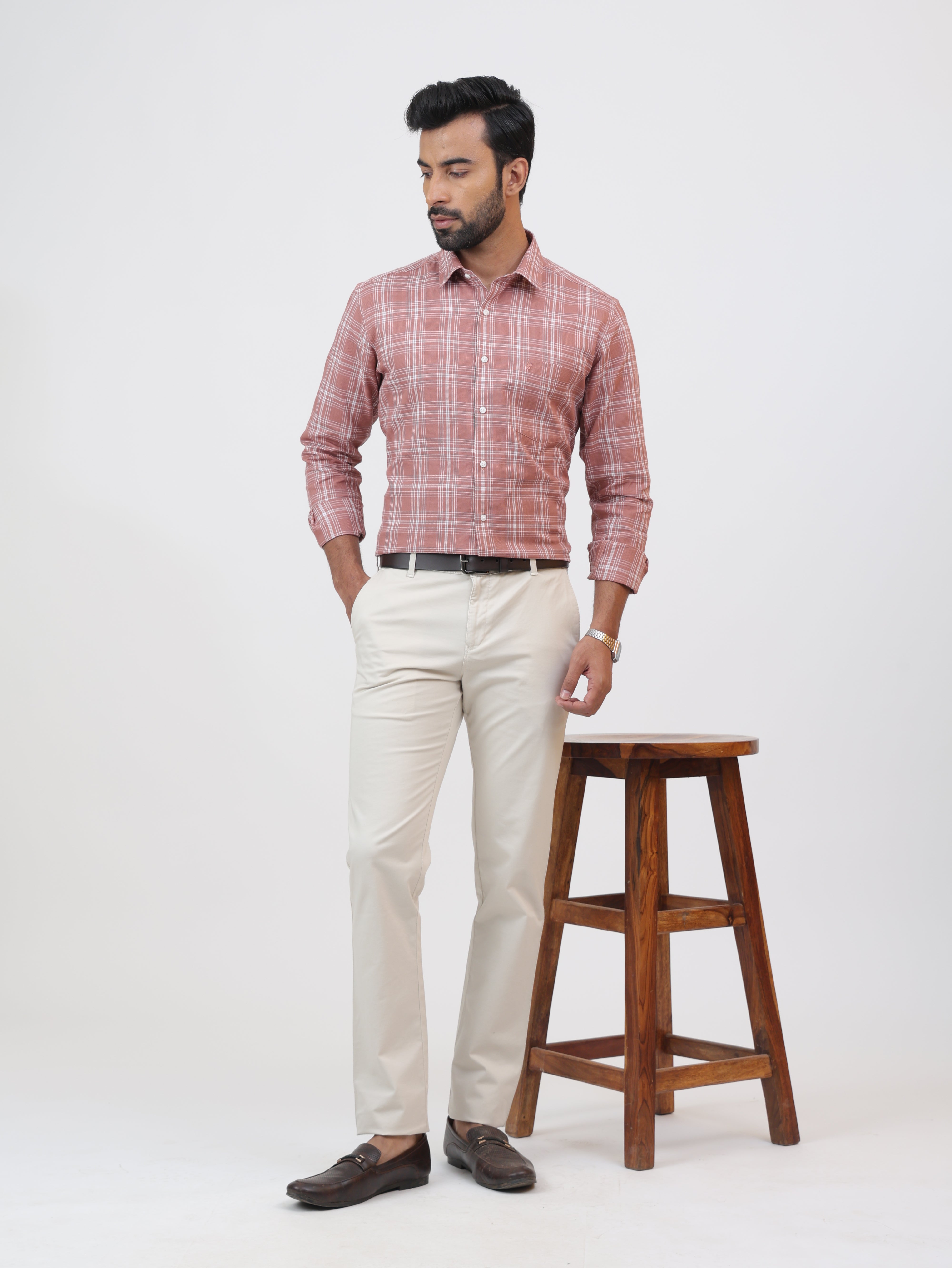 Ice Red Check Shirt