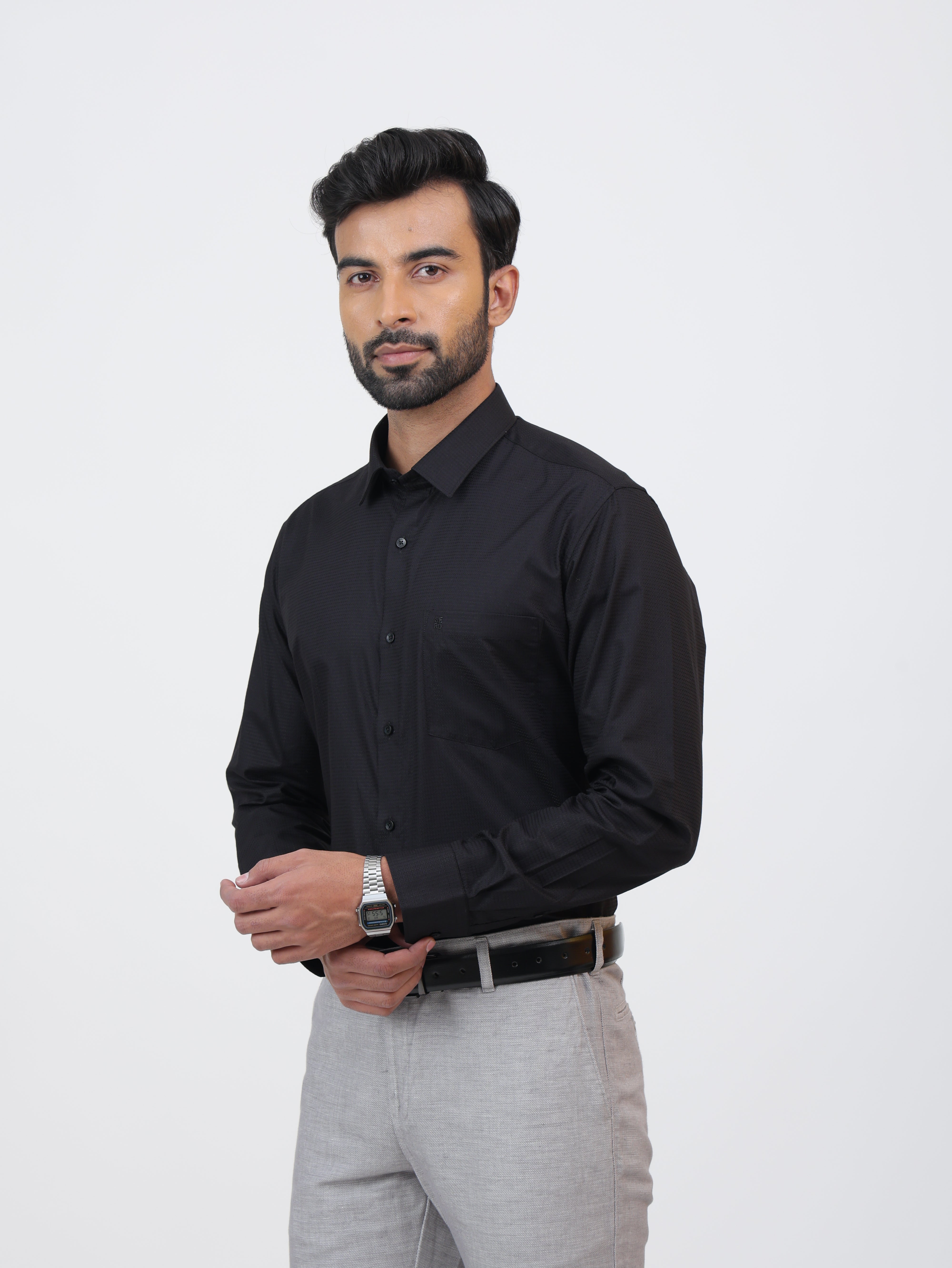 Emboss Black Shirt