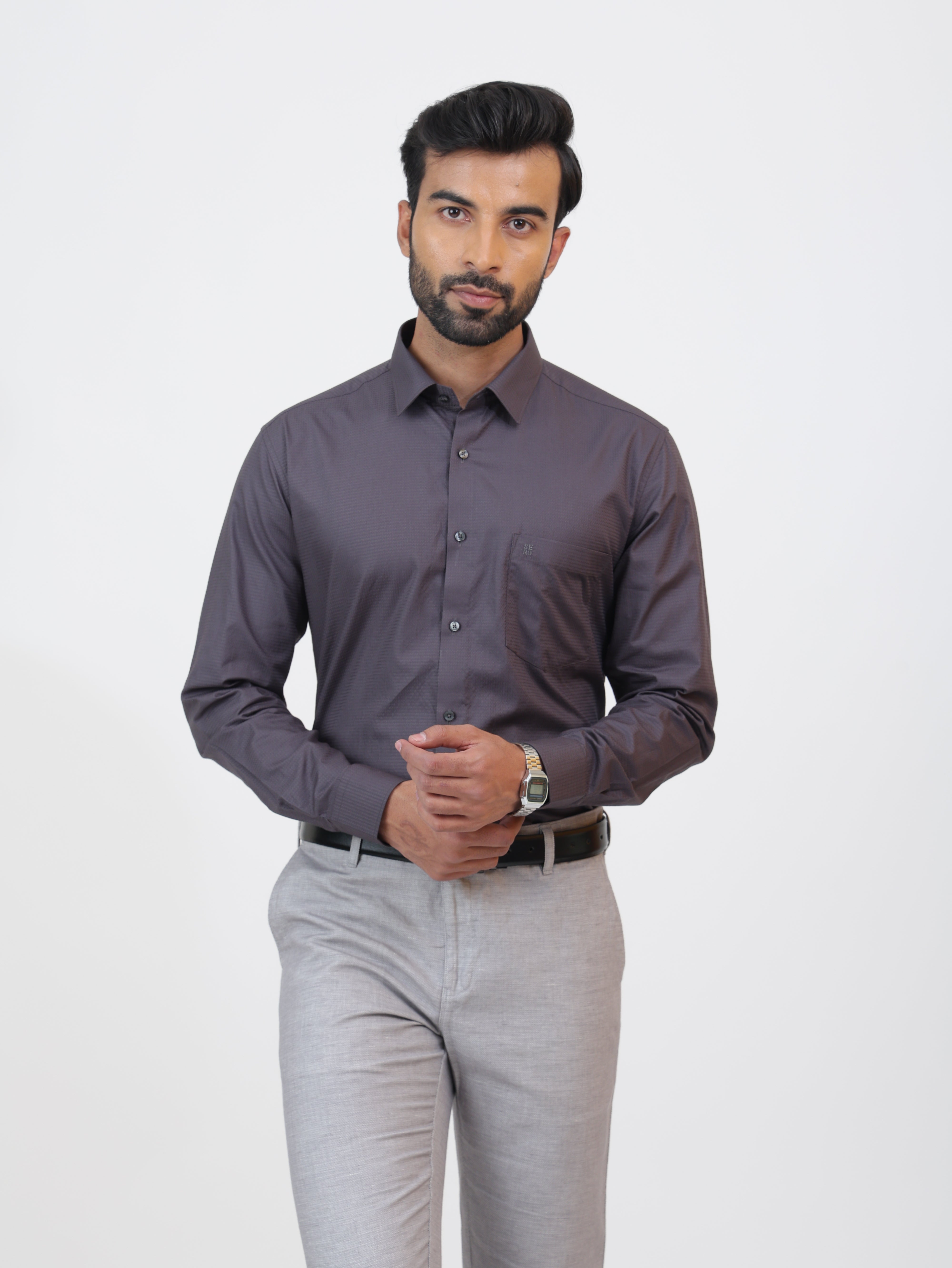 Emboss Grey Shirt