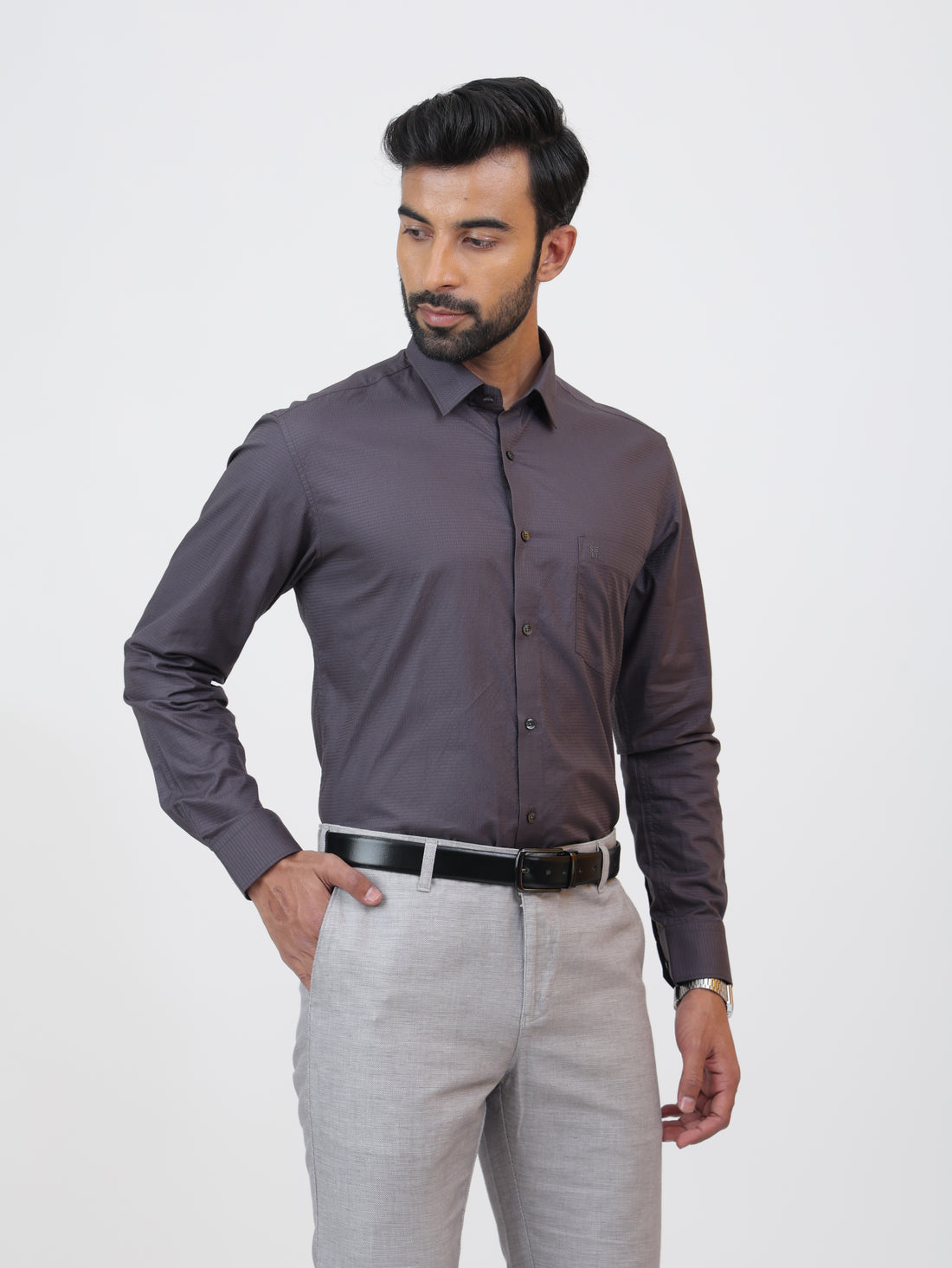 Emboss Grey Shirt