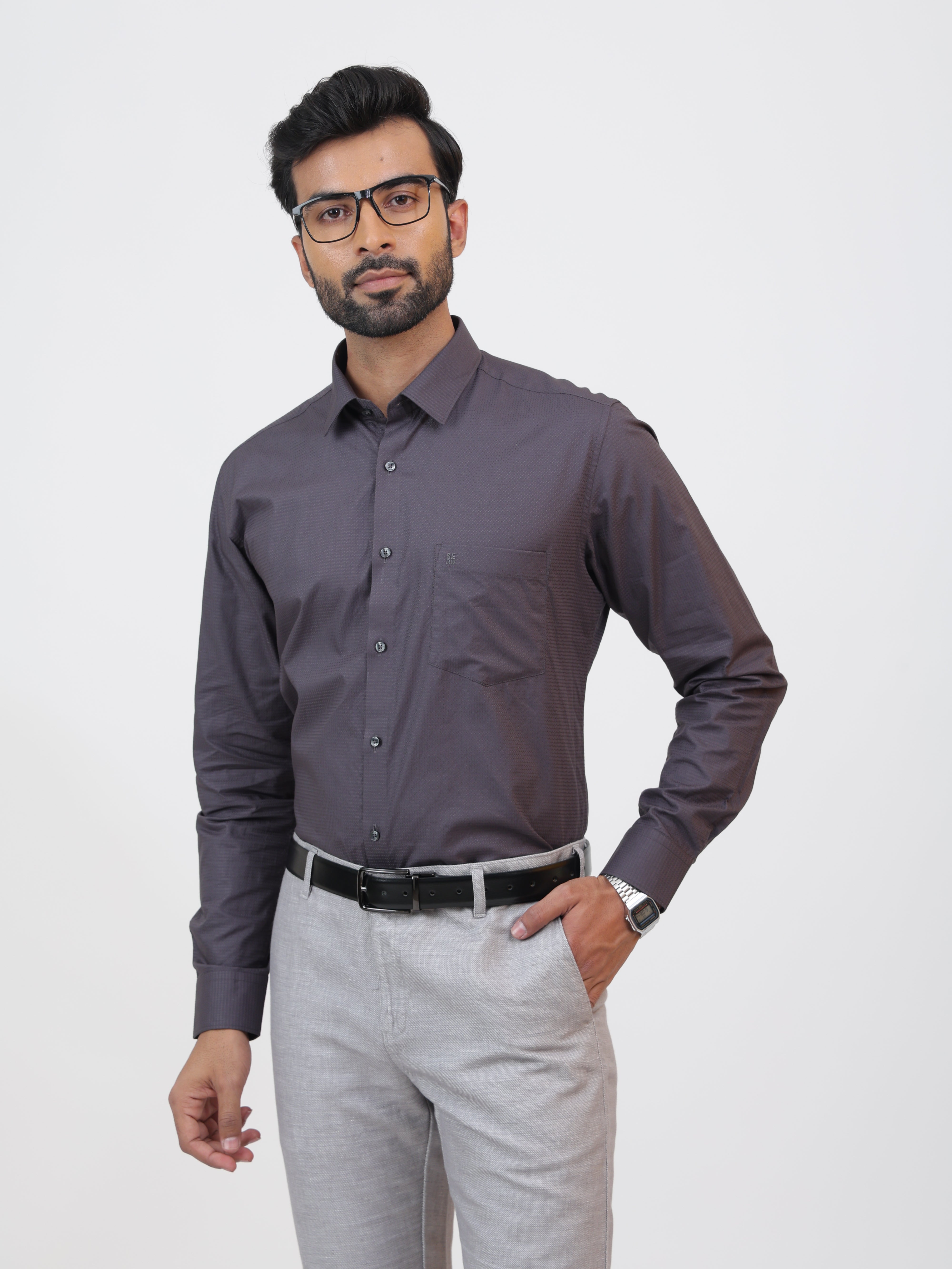 Emboss Grey Shirt