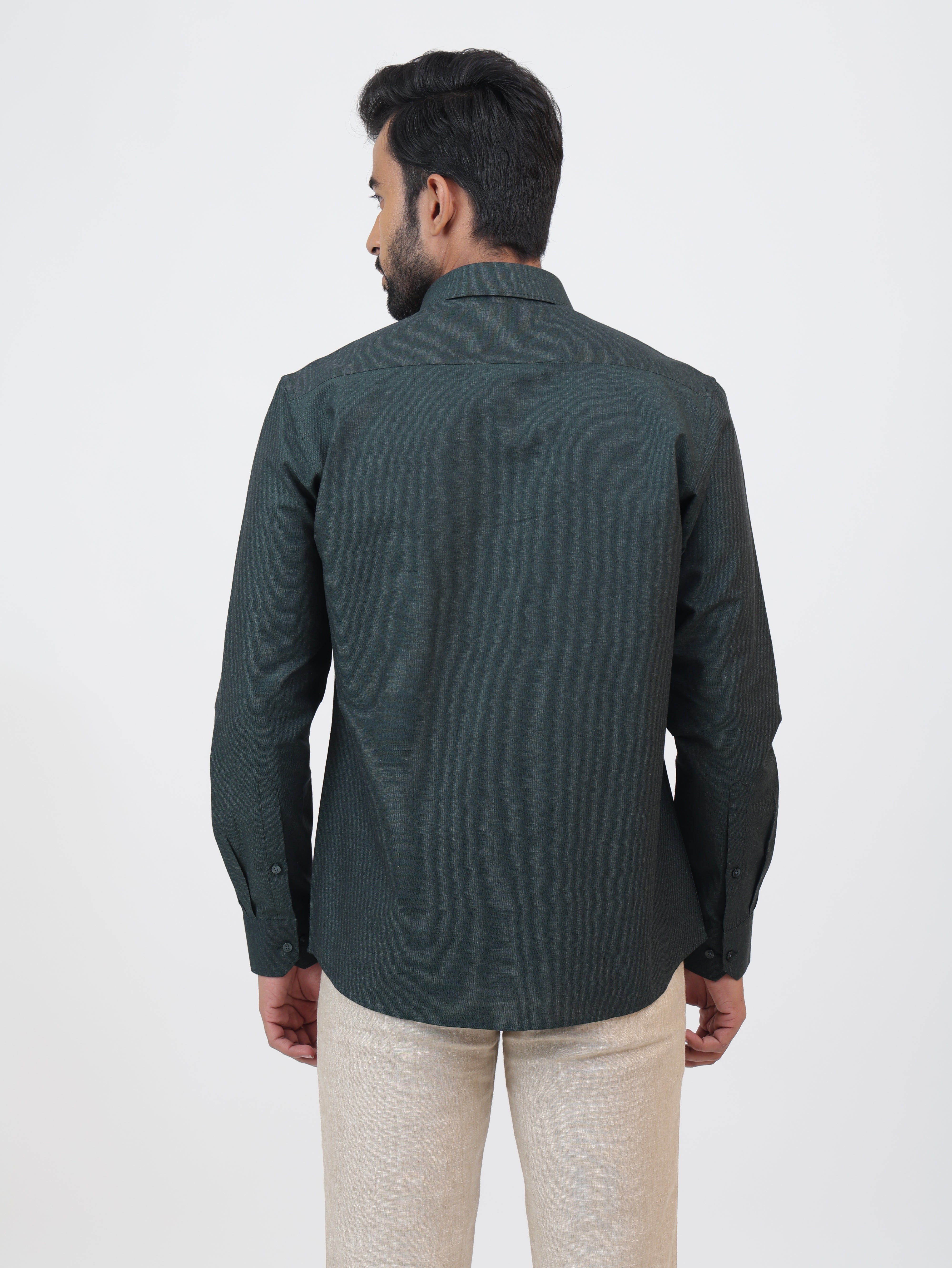 Evergreen Cotton Linen Shirt