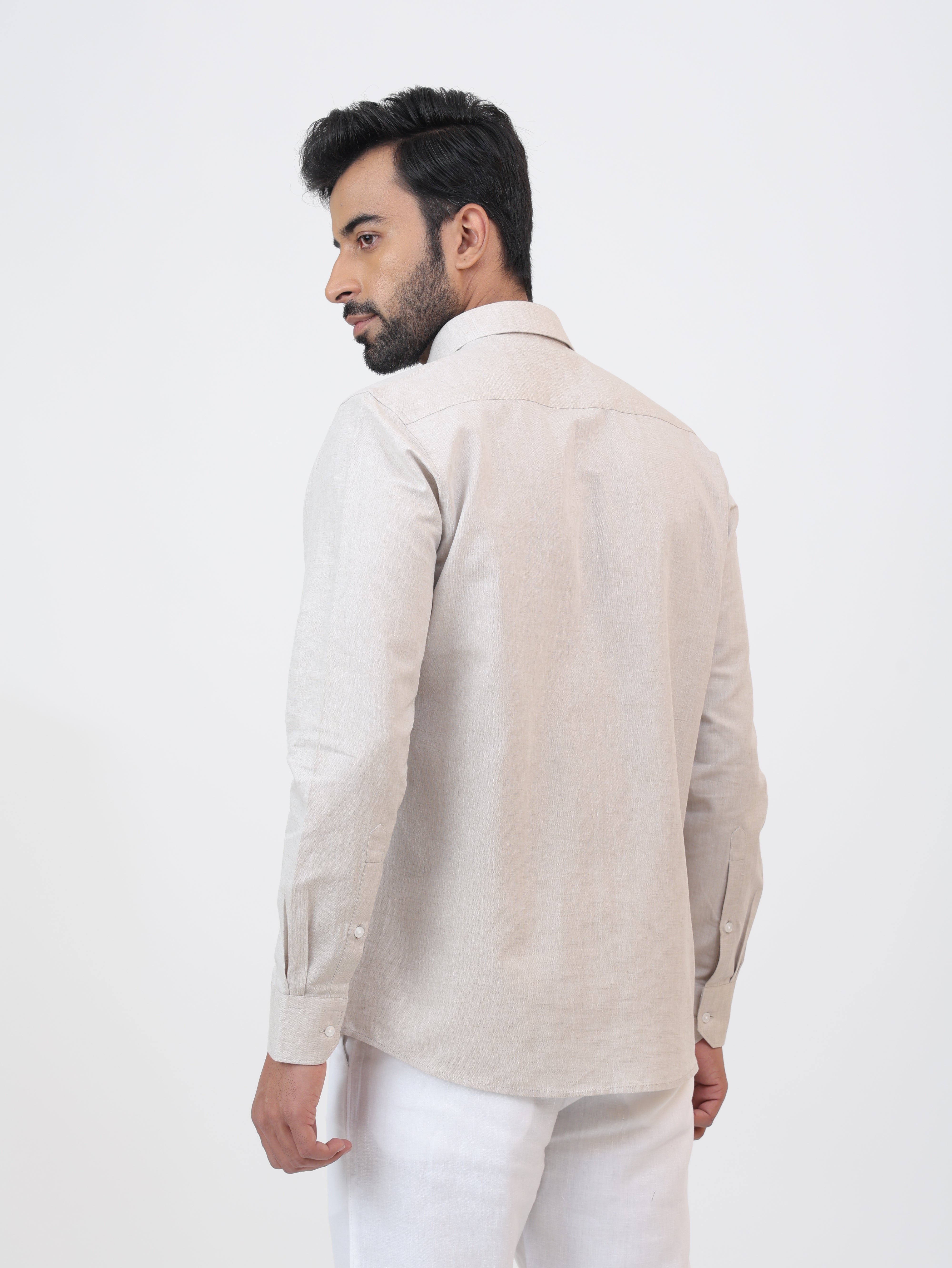Sandstone Cotton Linen Shirt
