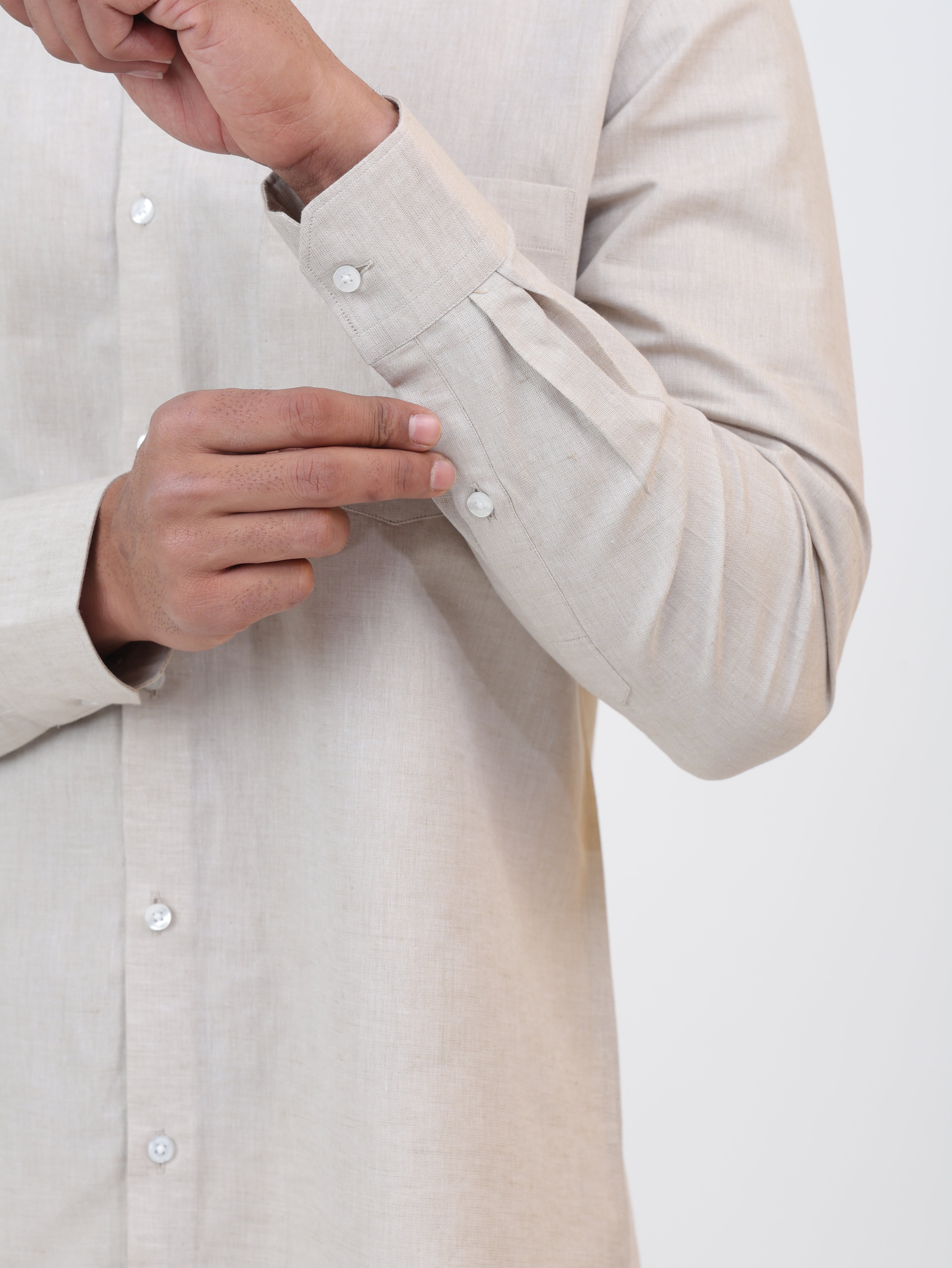Sandstone Cotton Linen Shirt