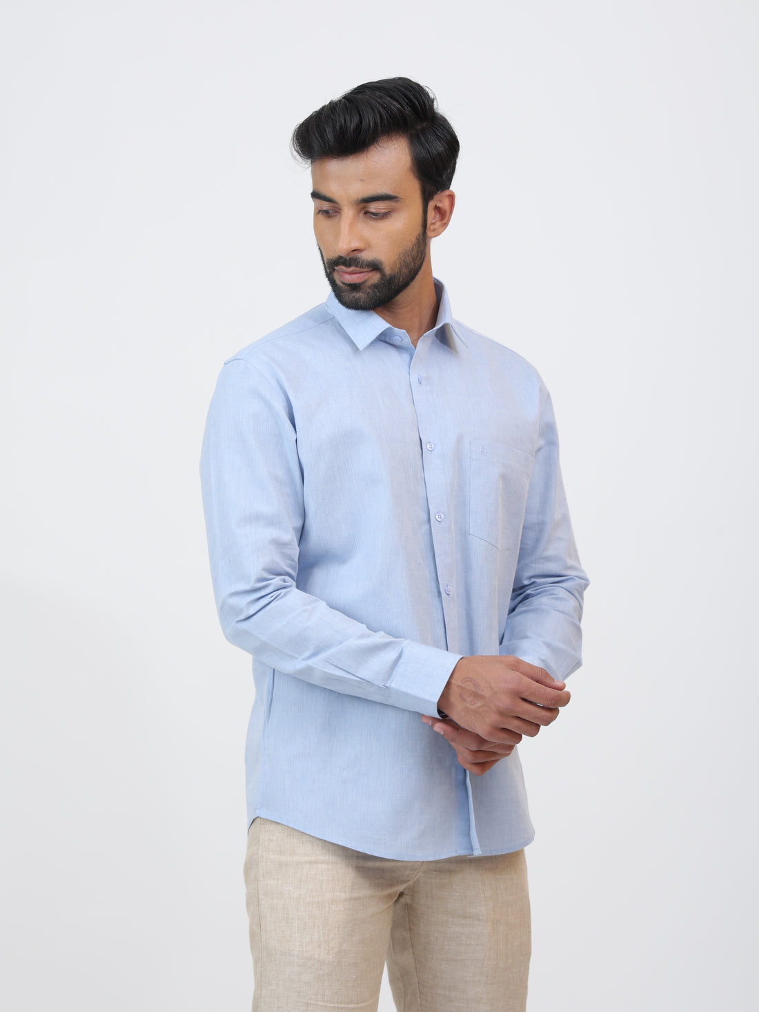 Sky Cotton Linen Shirt
