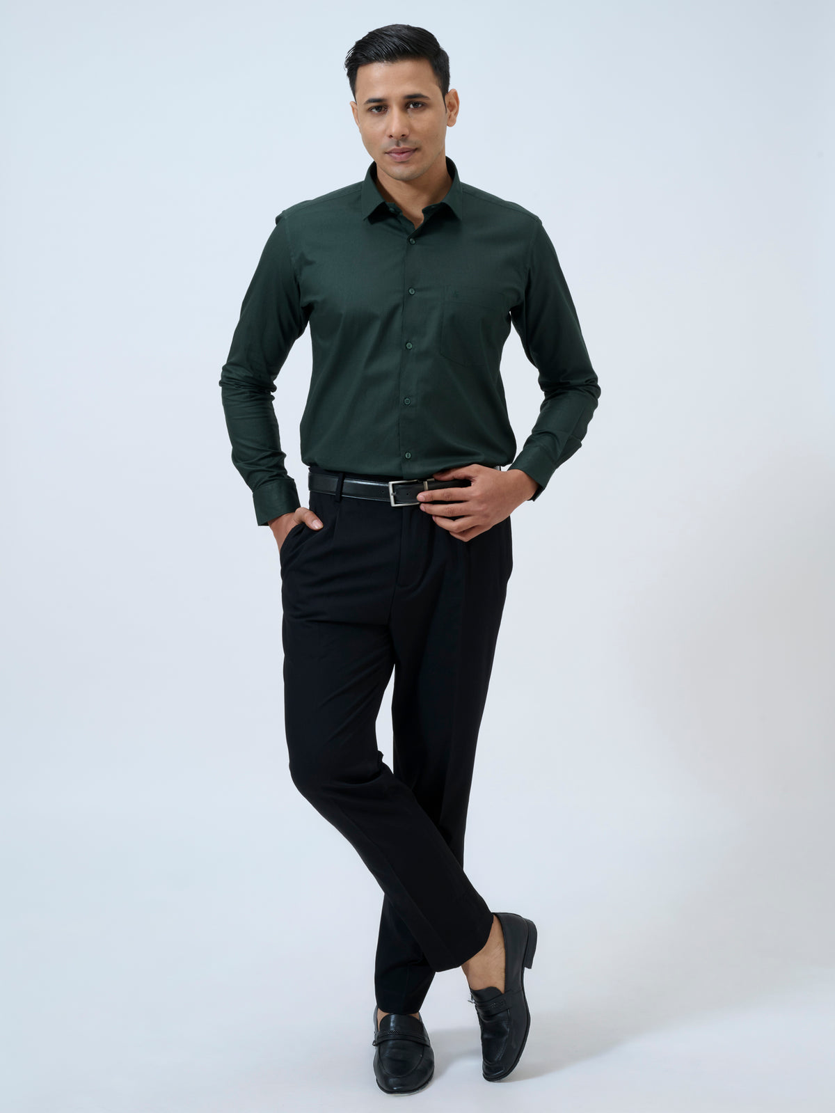 Mountain Green Dobby Shirt