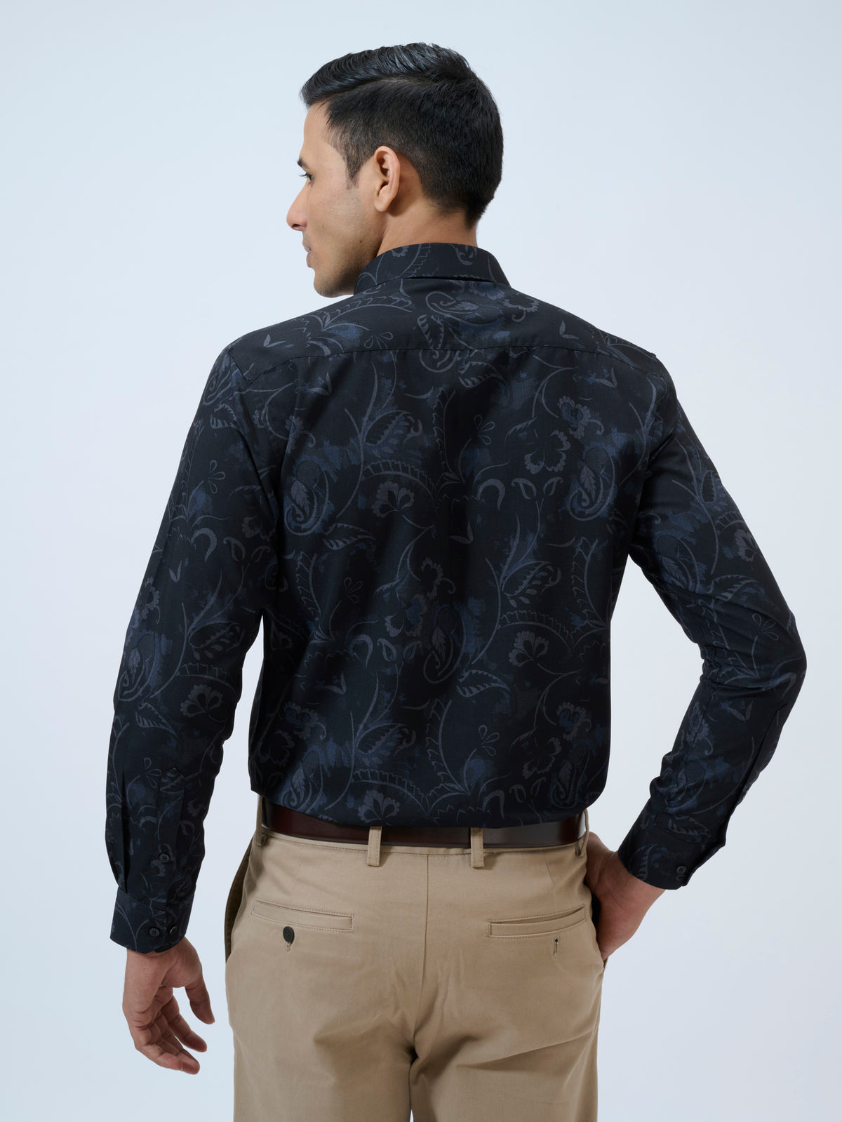 Bristol Black Paisley Shirt