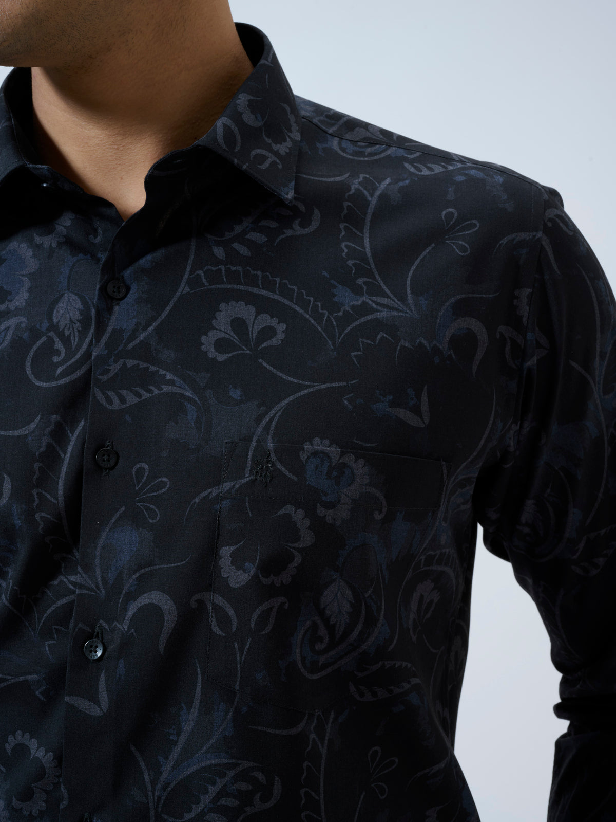 Bristol Black Paisley Shirt