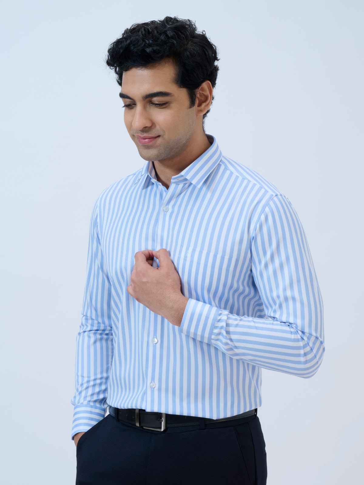 Blue Frost Stripe Shirt