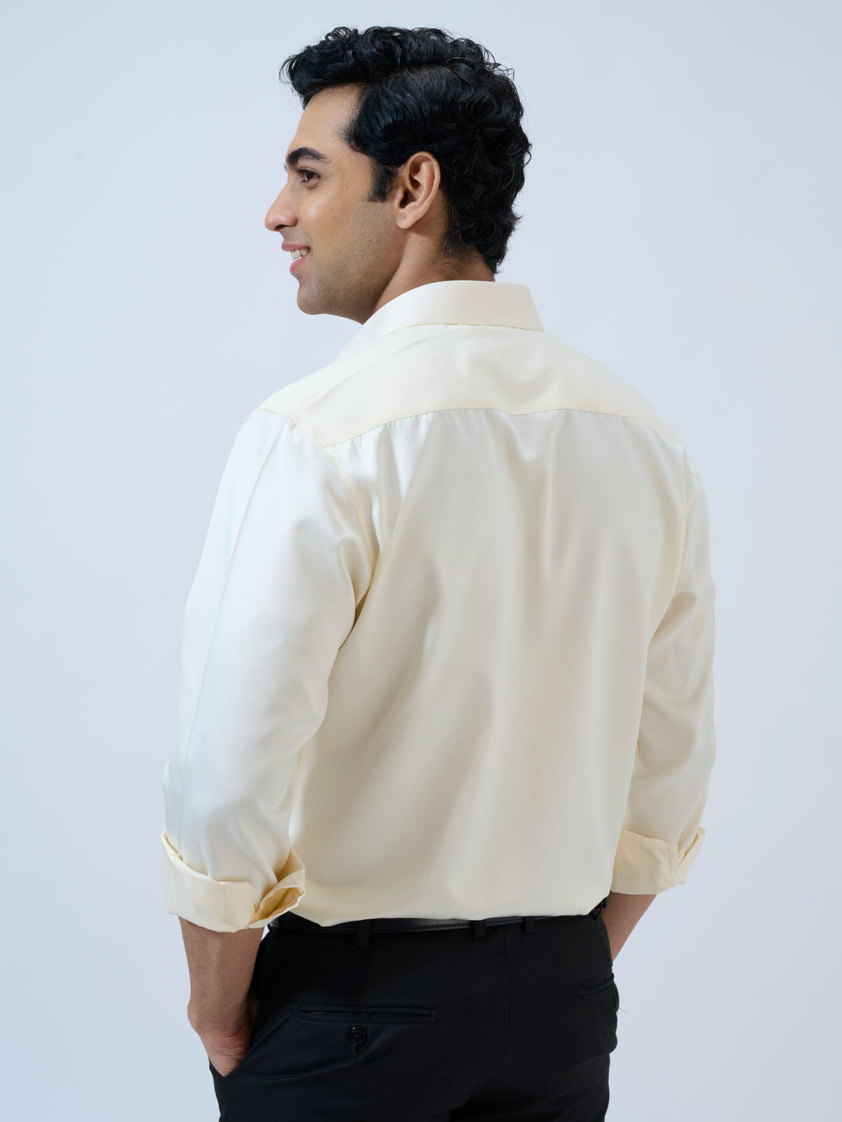 Butter Cream Satin Shirt