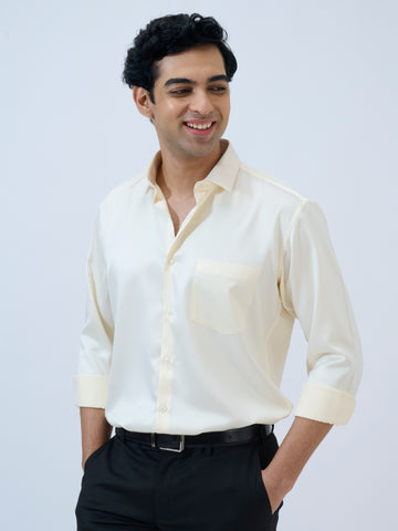Butter Cream Satin Shirt