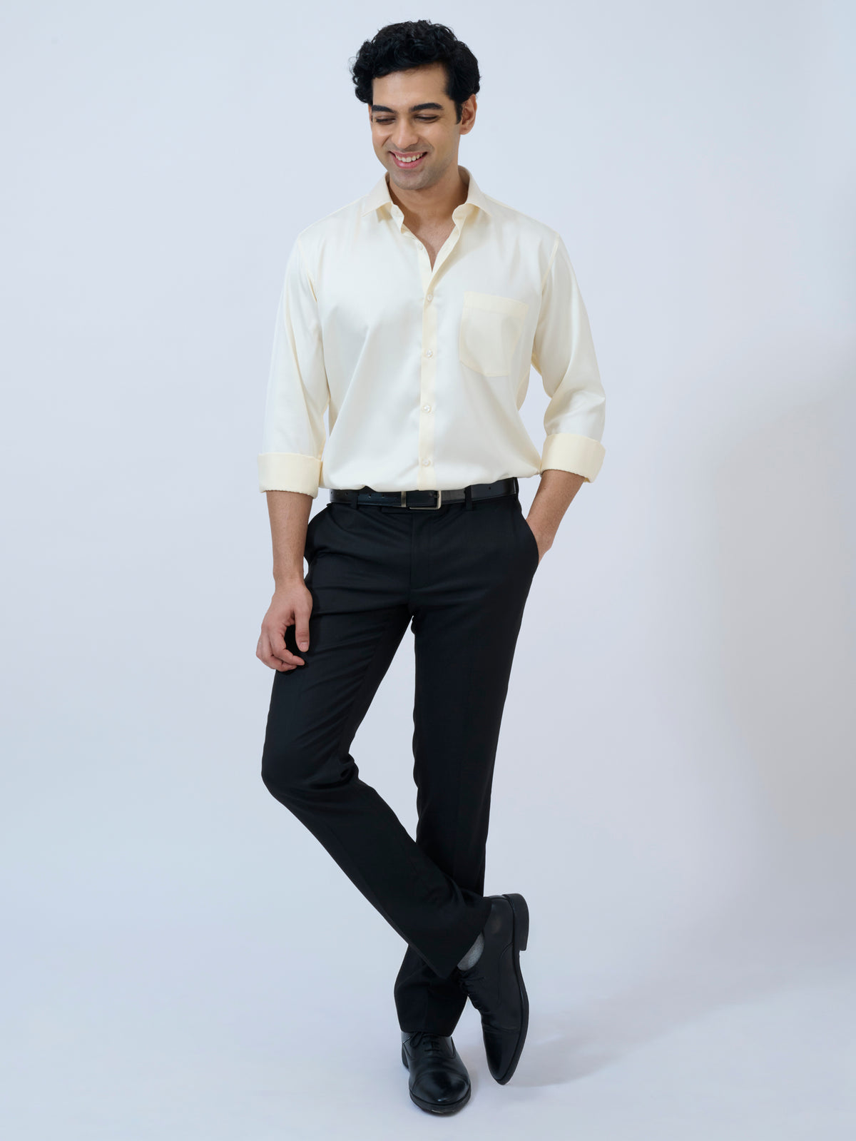 Butter Cream Satin Shirt