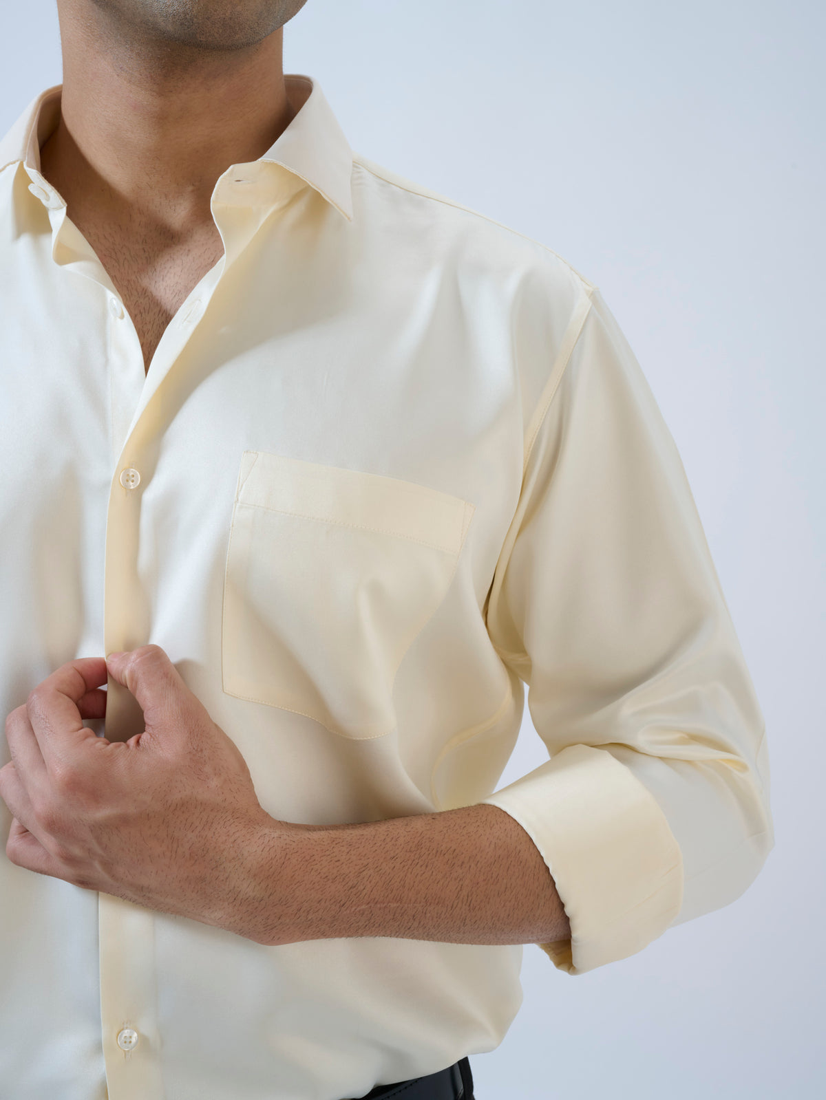 Butter Cream Satin Shirt