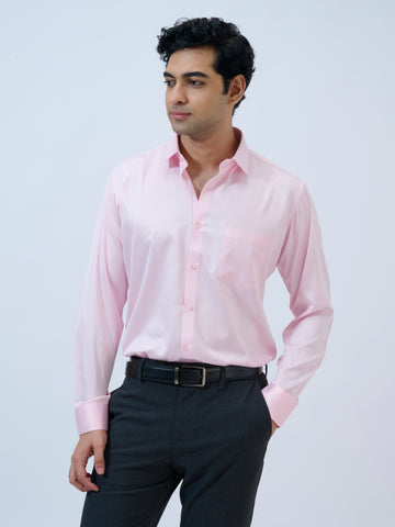 Candy Pink Satin Shirt