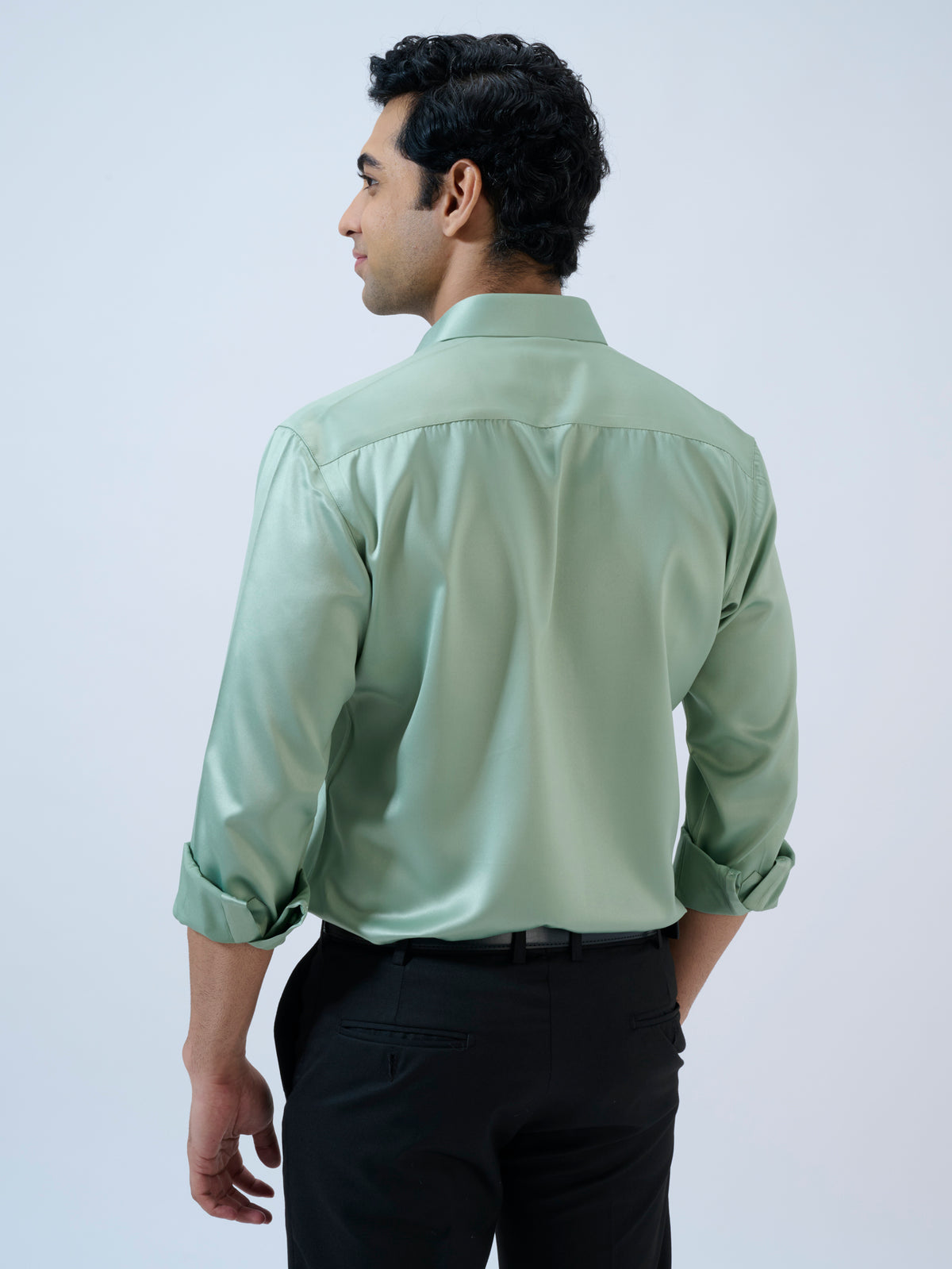 Matcha Satin Shirt