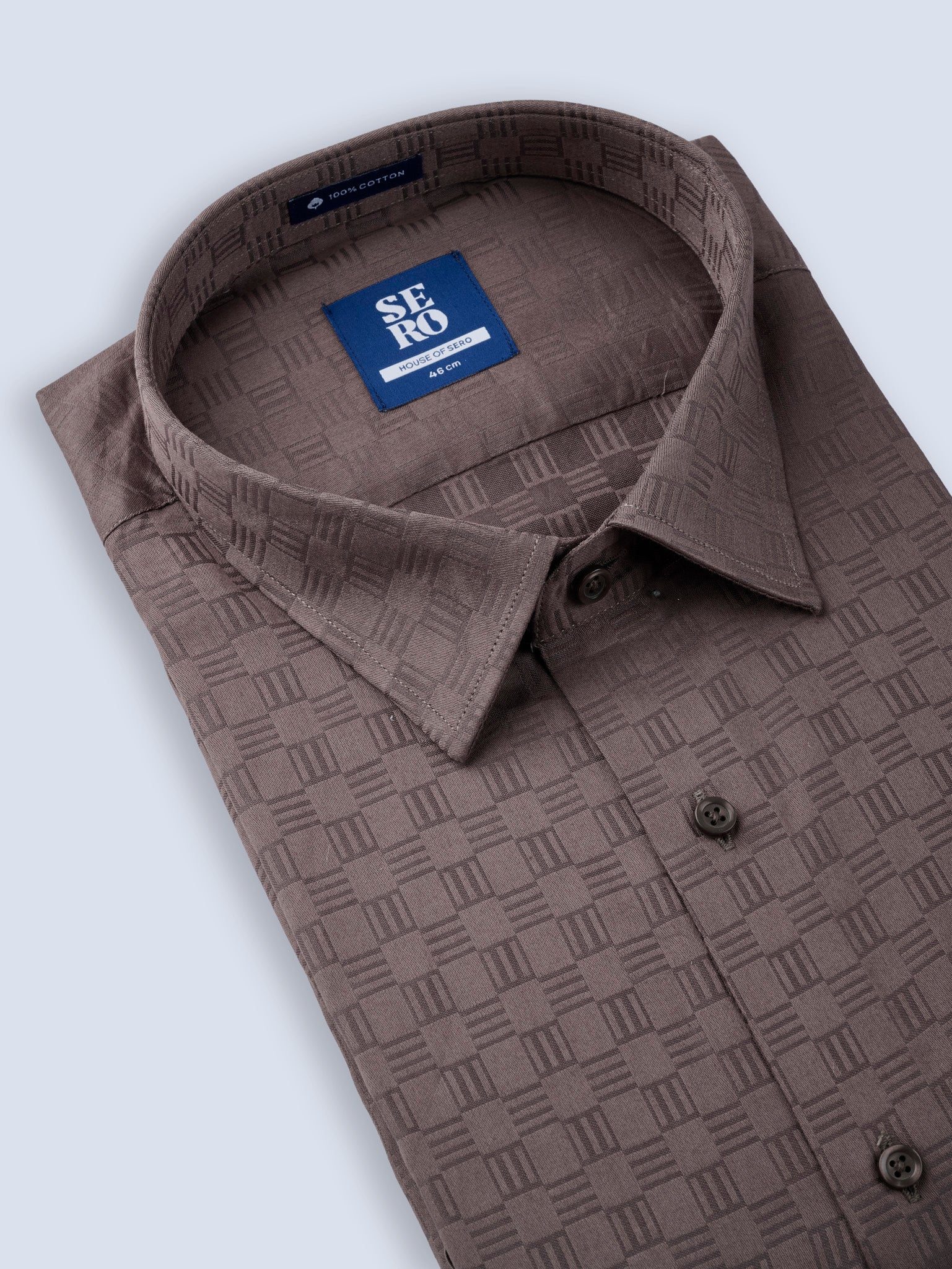 Walnut Brown Checks Shirt
