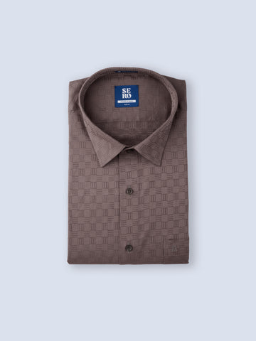 Walnut Brown Checks Shirt