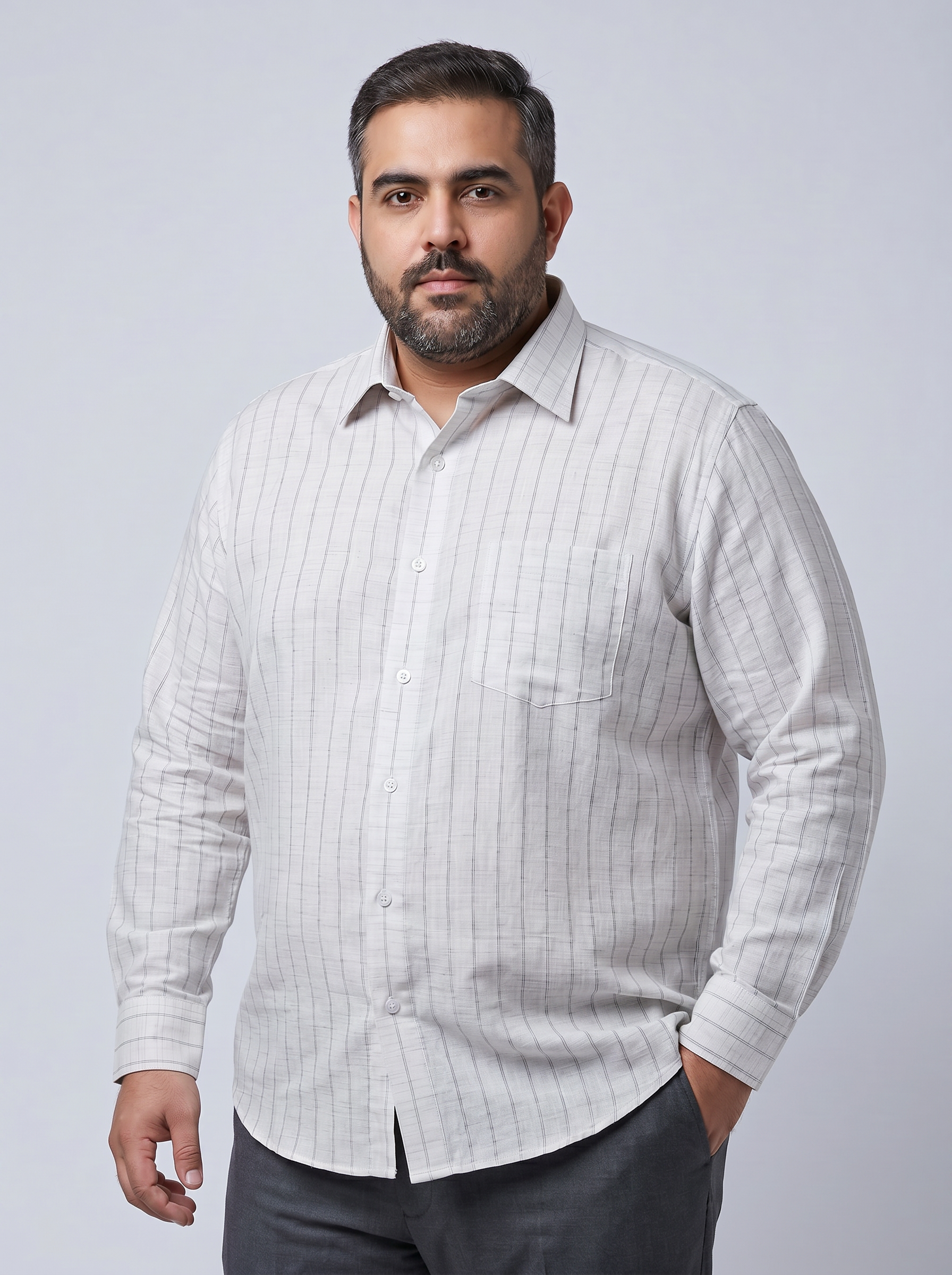 Alabaster White Stripe Shirt
