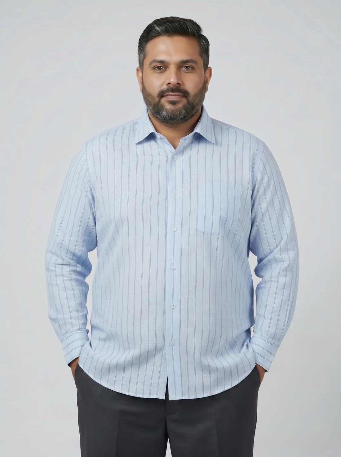 Cloud Blue Stripe Shirt
