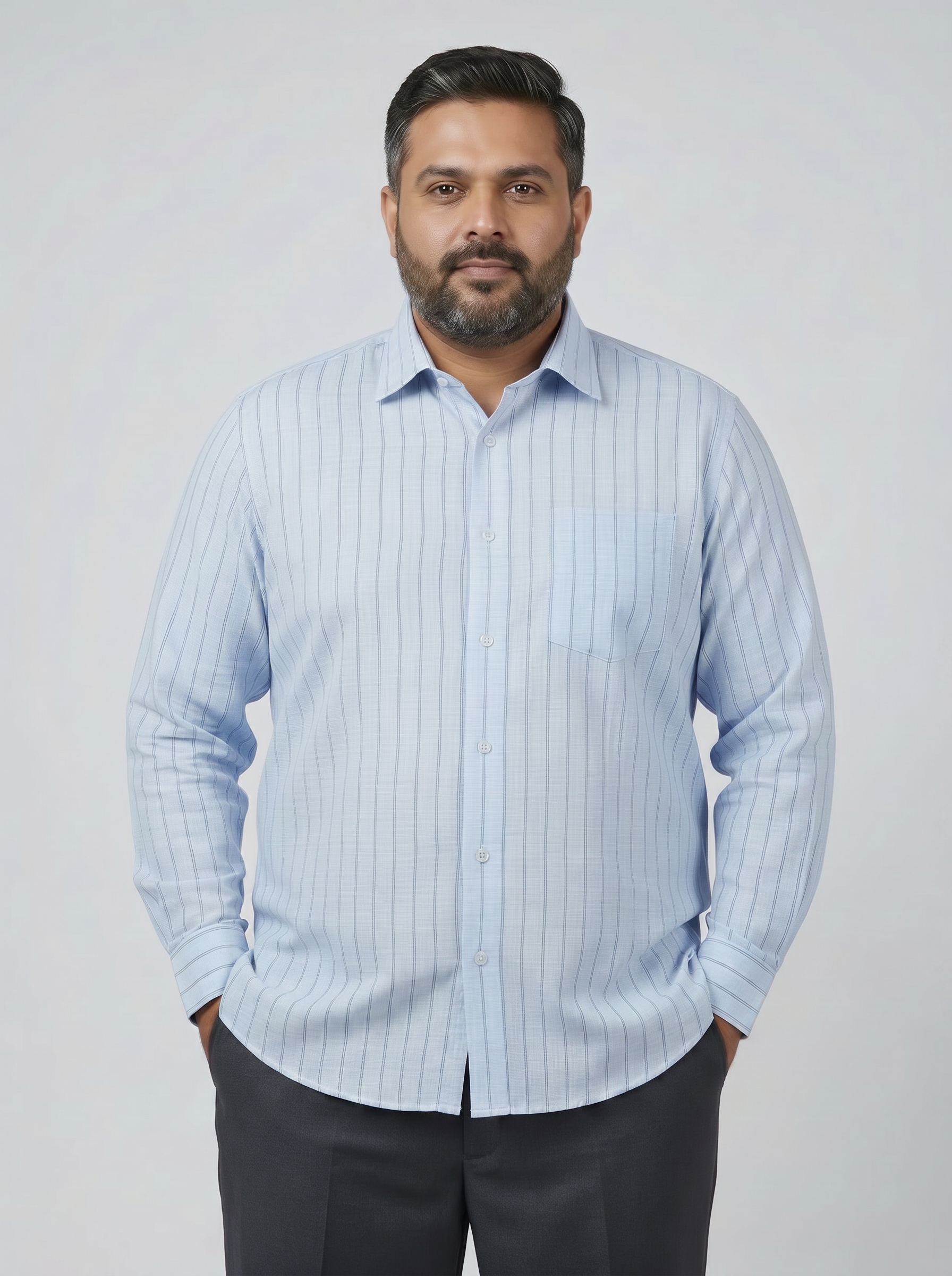 Cloud Blue Stripe Shirt