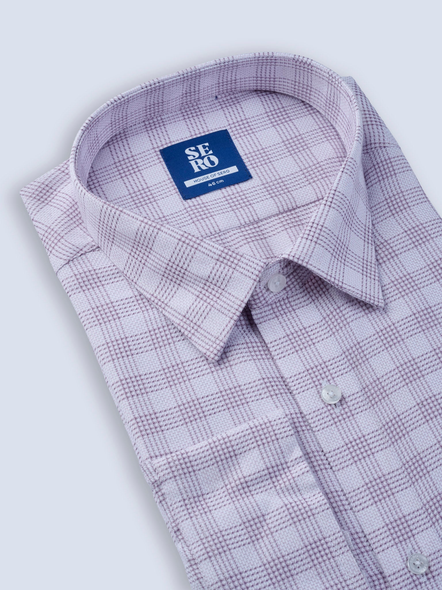 Lavender Blush Plaid Shirt