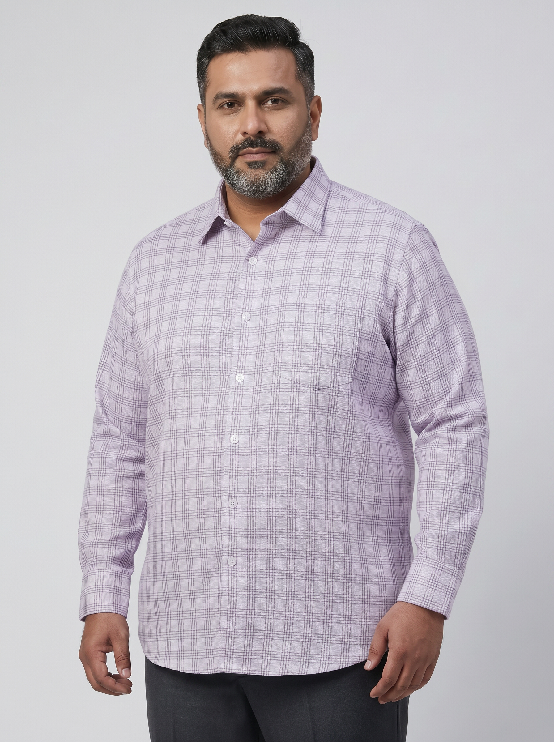 Lavender Blush Plaid Shirt