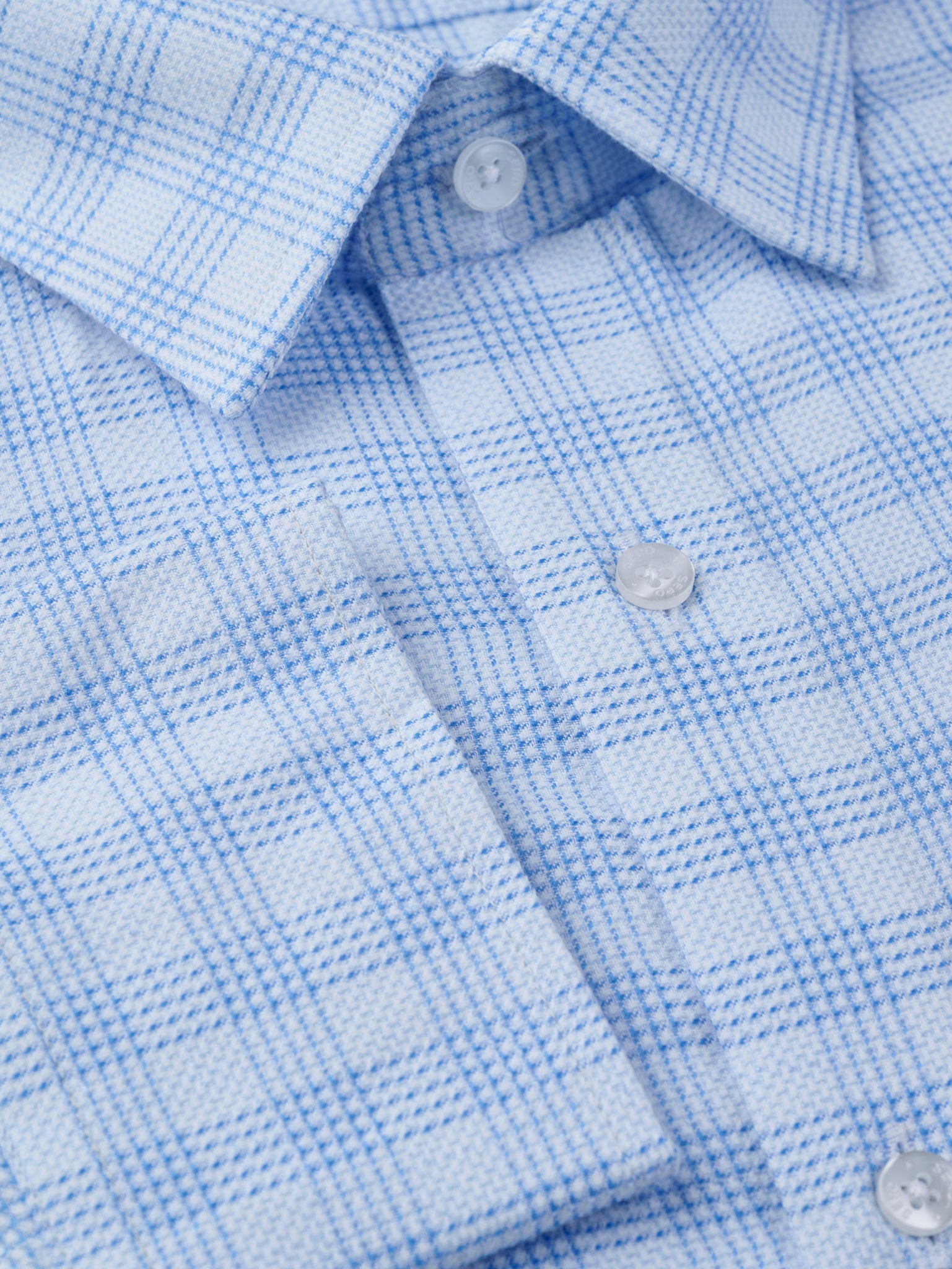 Blue Frost Plaid Shirt
