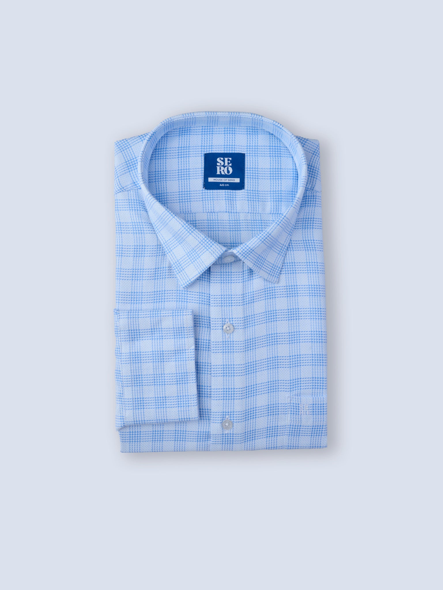 Blue Frost Plaid Shirt