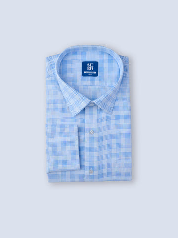 Blue Frost Plaid Shirt