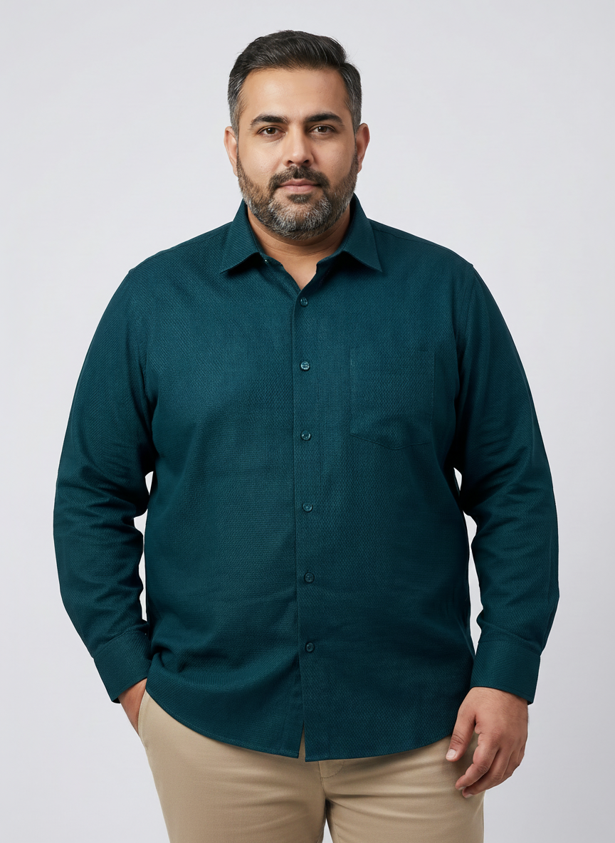 Night Teal Dobby Shirt