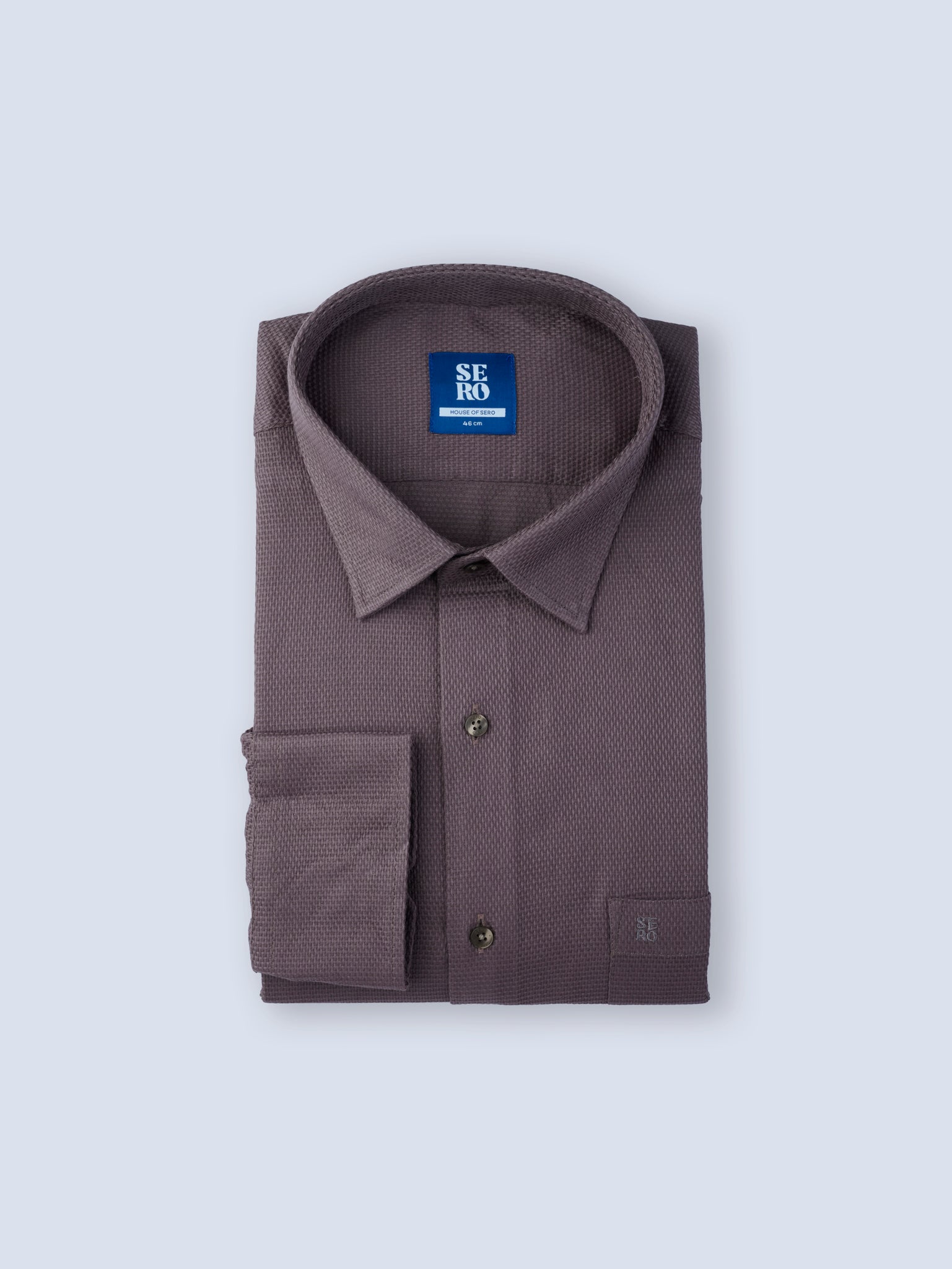 Dusty Mocha Dobby Shirt