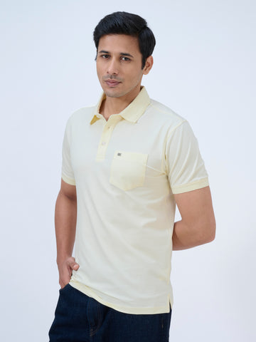 Butter Yellow Polo T-Shirt
