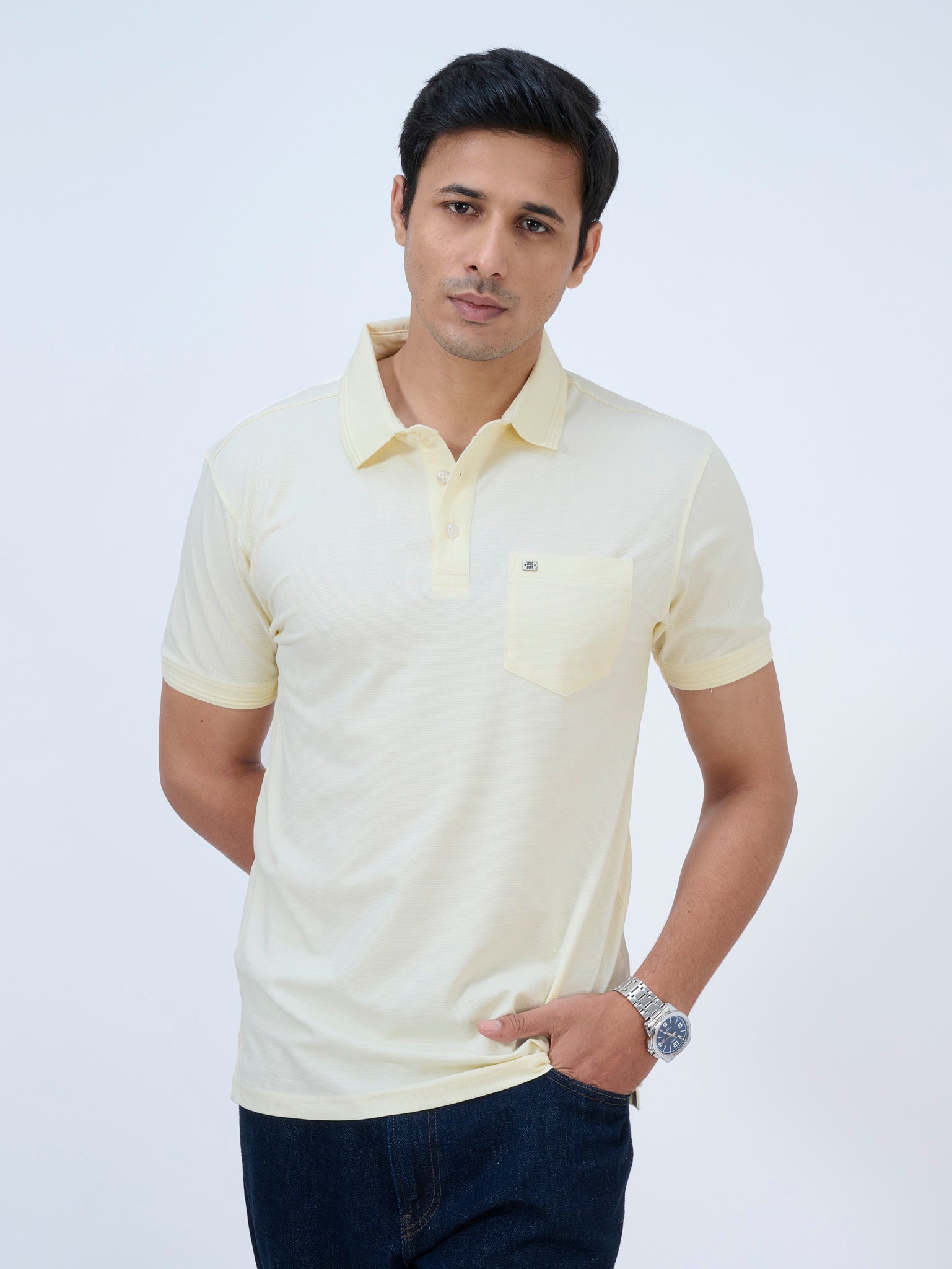 Butter Yellow Polo T-Shirt