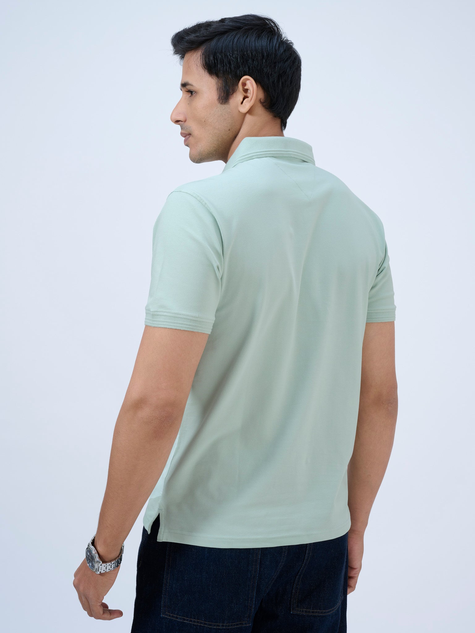 Pale Aqua Polo T-Shirt