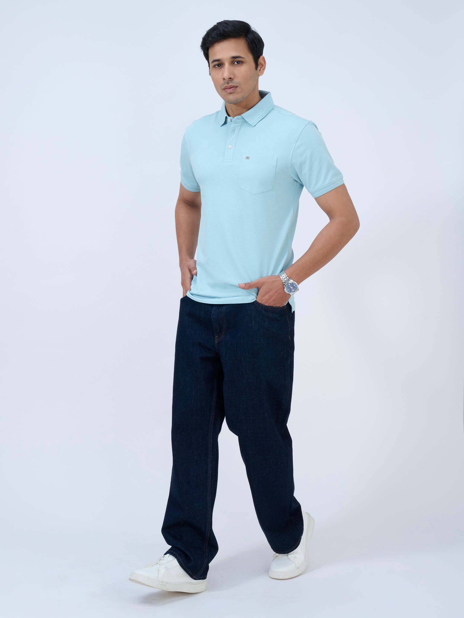 Skylight Blue Polo T-Shirt