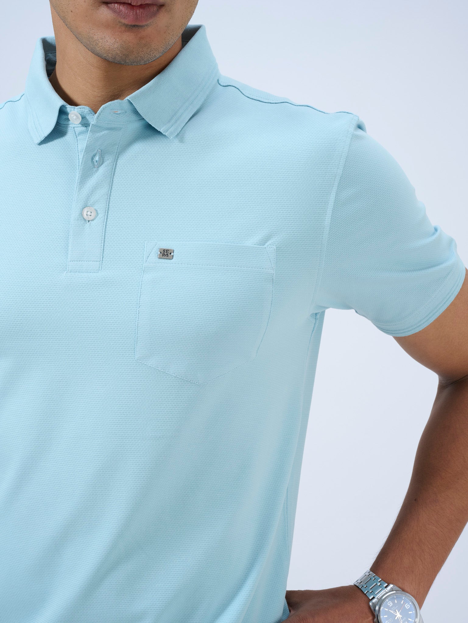 Skylight Blue Polo T-Shirt