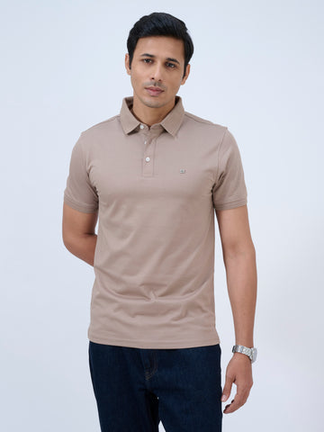 Warm Taupe Polo T-Shirt