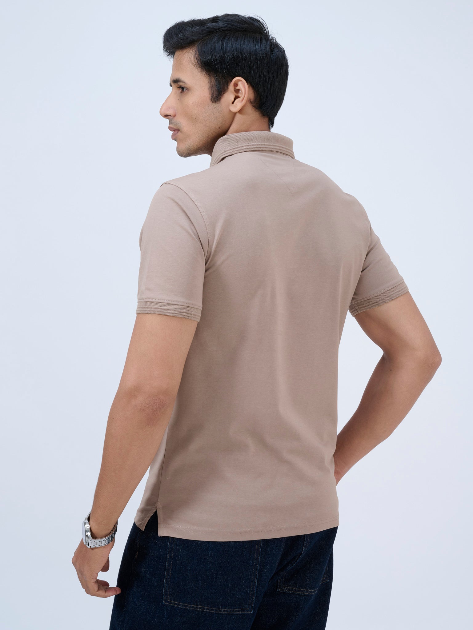 Warm Taupe Polo T-Shirt