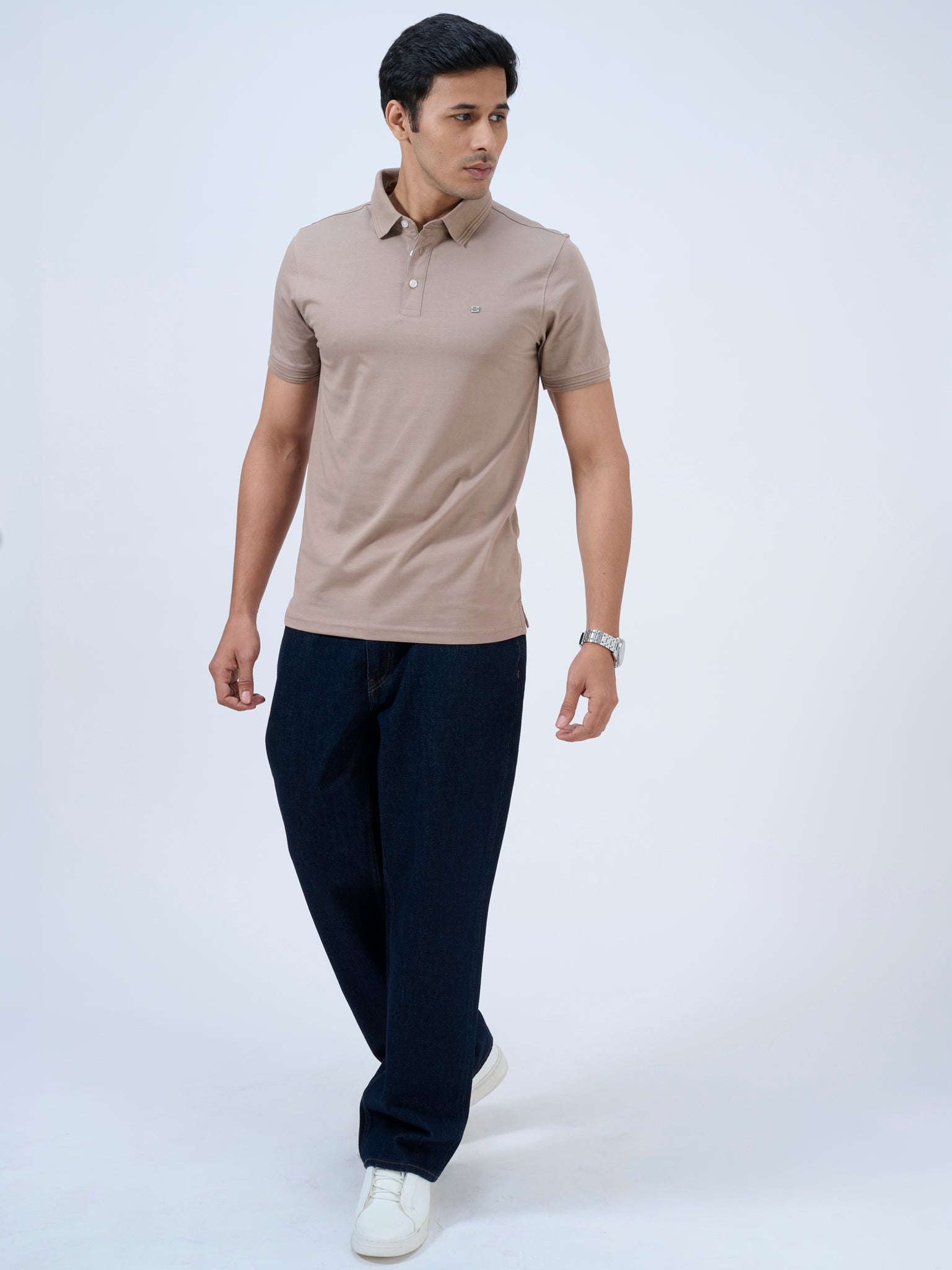 Warm Taupe Polo T-Shirt