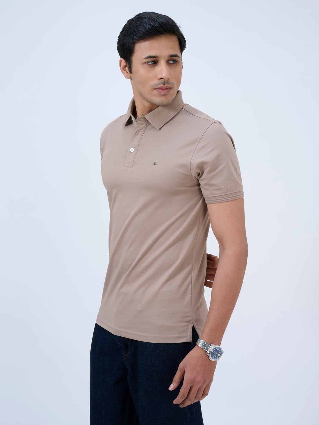 Warm Taupe Polo T-Shirt
