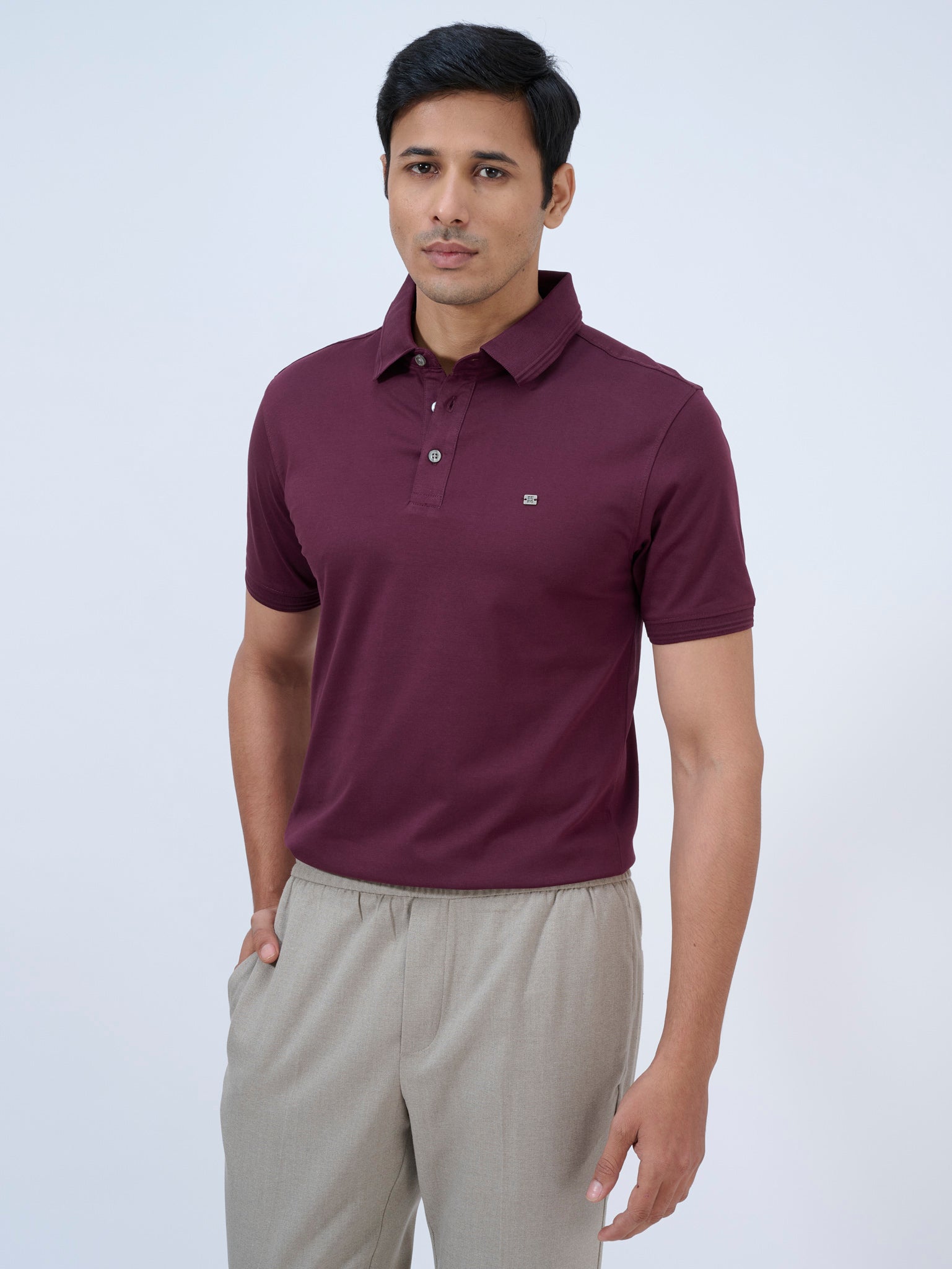 Deep Wine Polo T-Shirt
