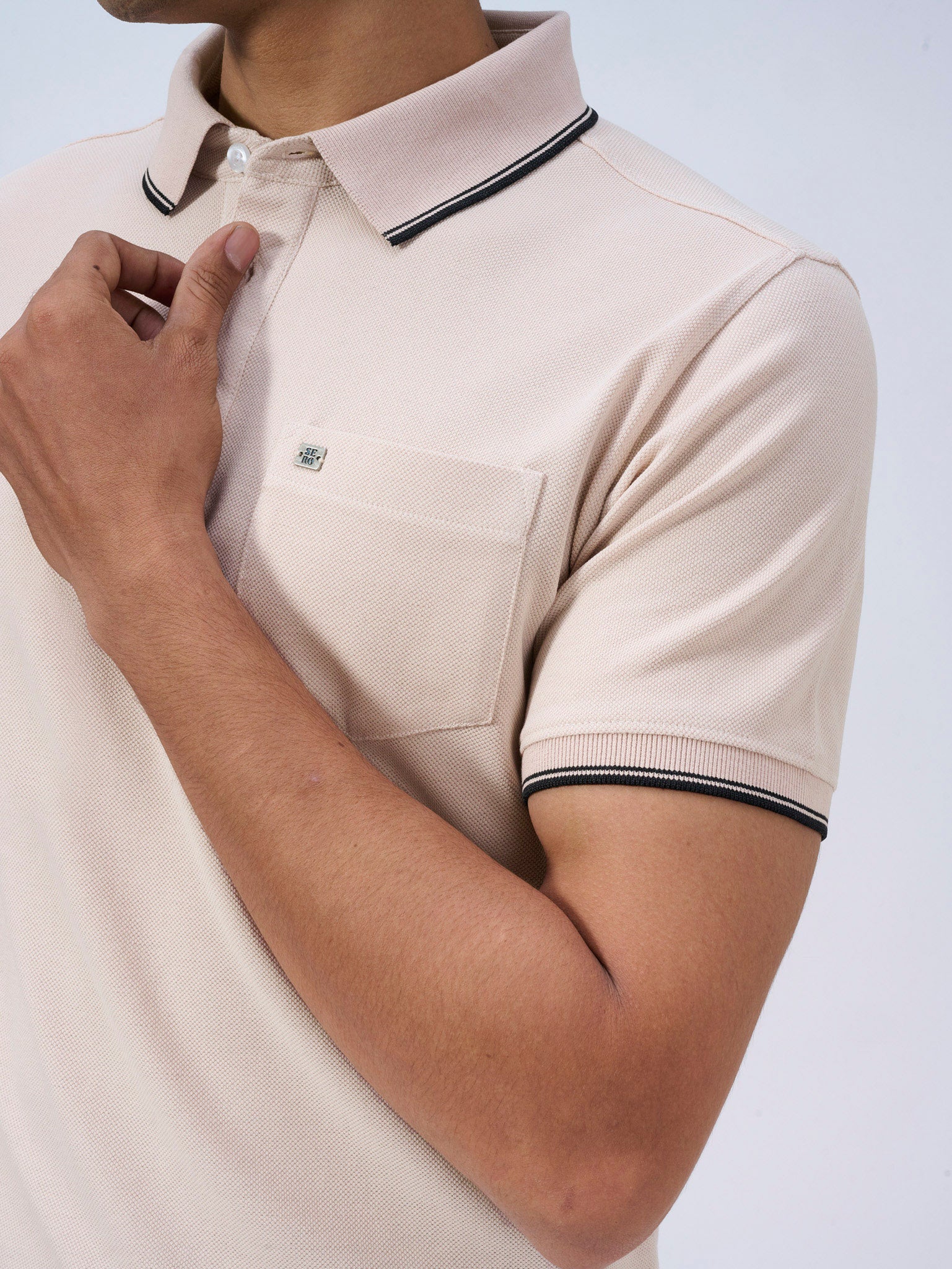 Soft Peach Polo