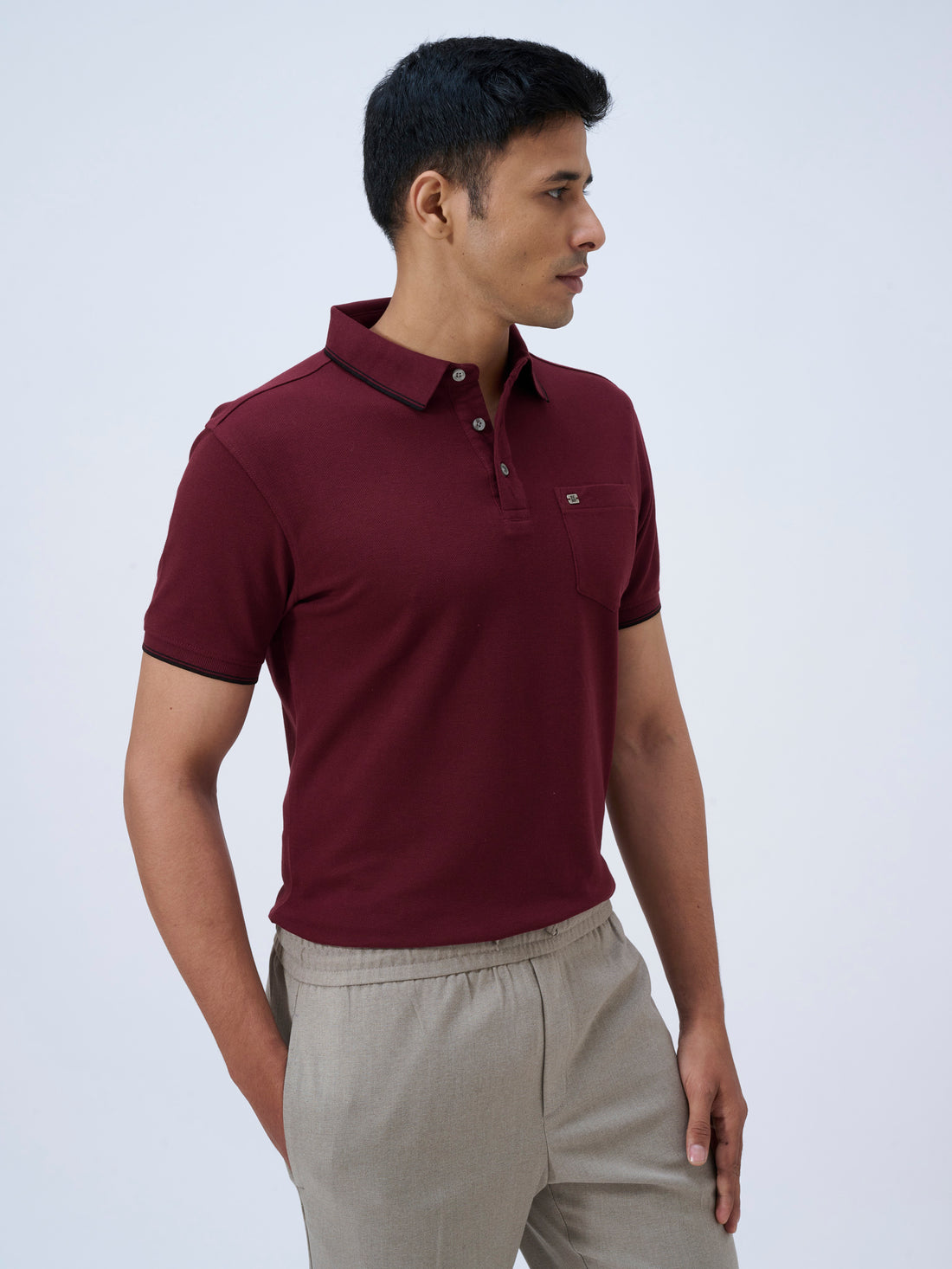 Deep Burgundy Polo