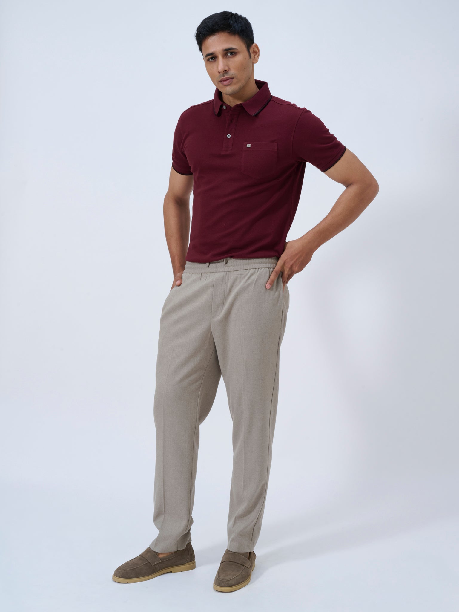 Deep Burgundy Polo