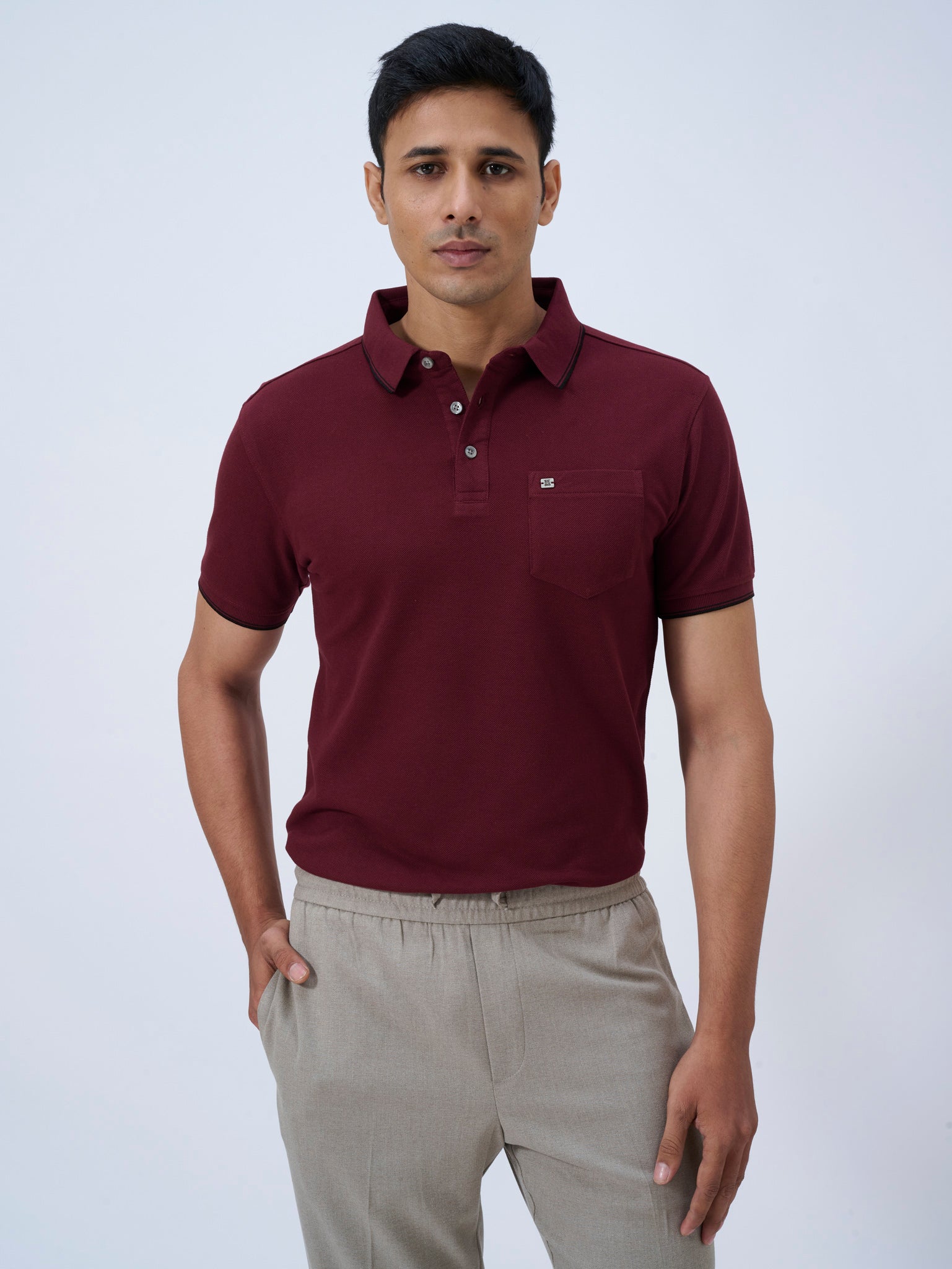 Deep Burgundy Polo