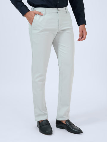 Vapour Grey Dobby Trousers