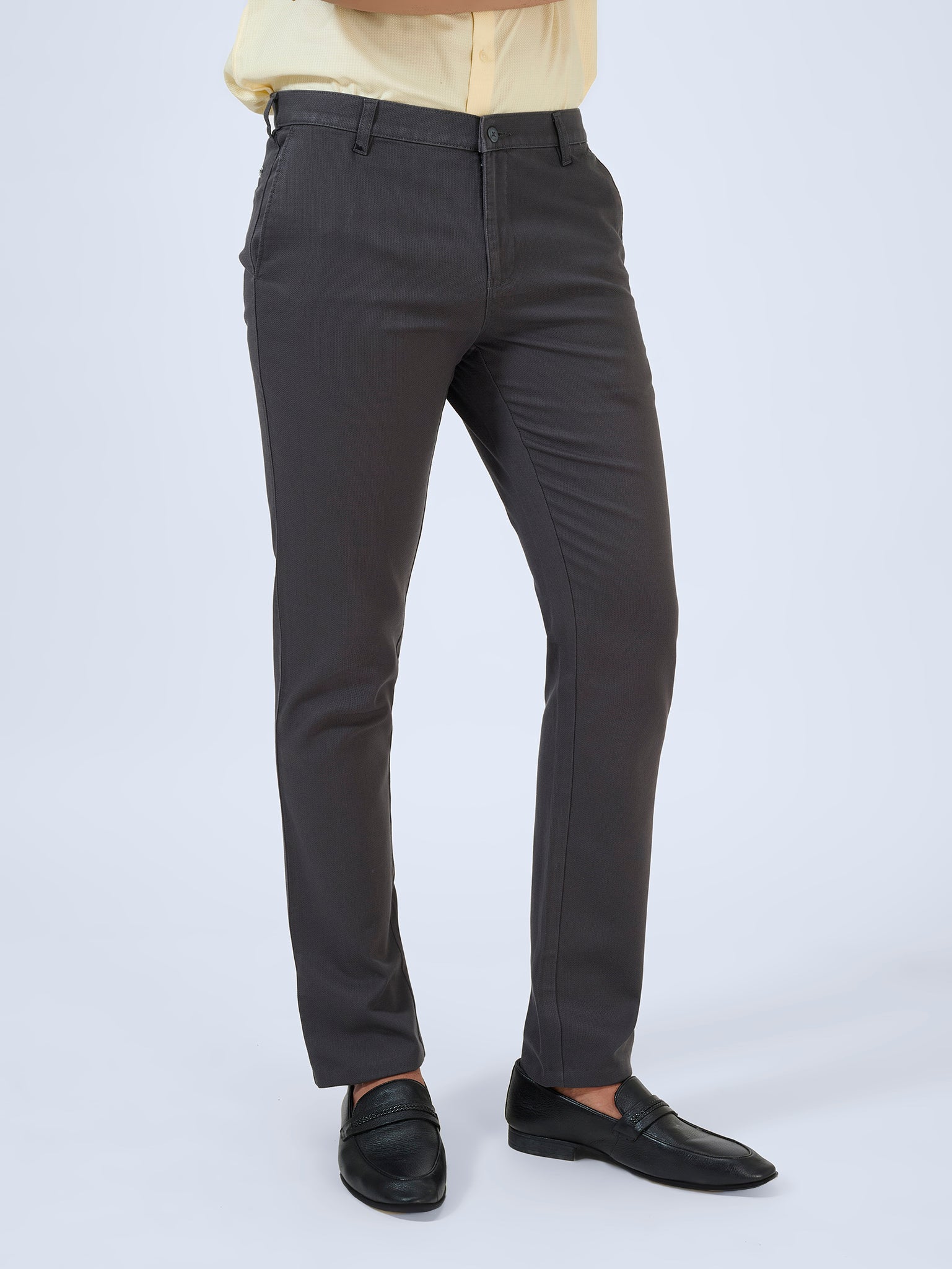 Forest Grey Dobby Trousers
