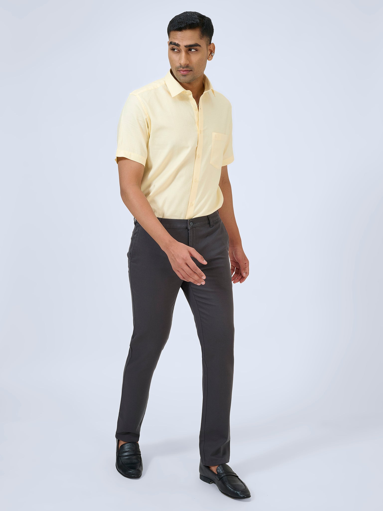 Forest Grey Dobby Trousers