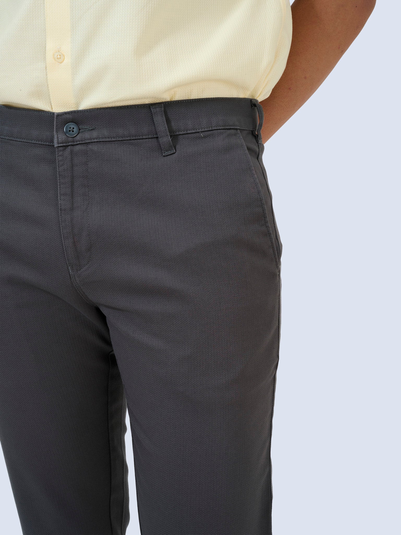 Forest Grey Dobby Trousers