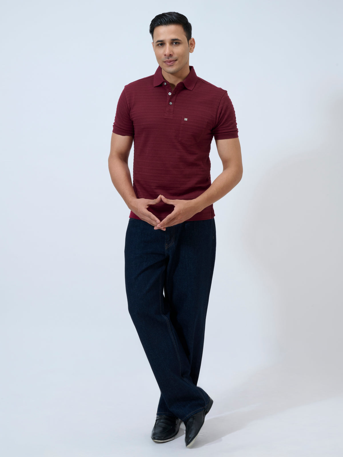Zinfandel Textured Stripe Polo